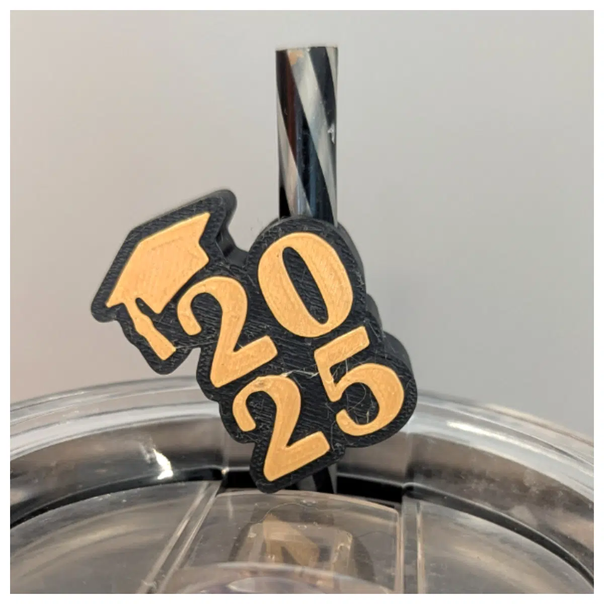 2025 Graduation Party Straw Hat Graduation Decoration Gift Accessory Graduation Headwear Graduation Keepsake