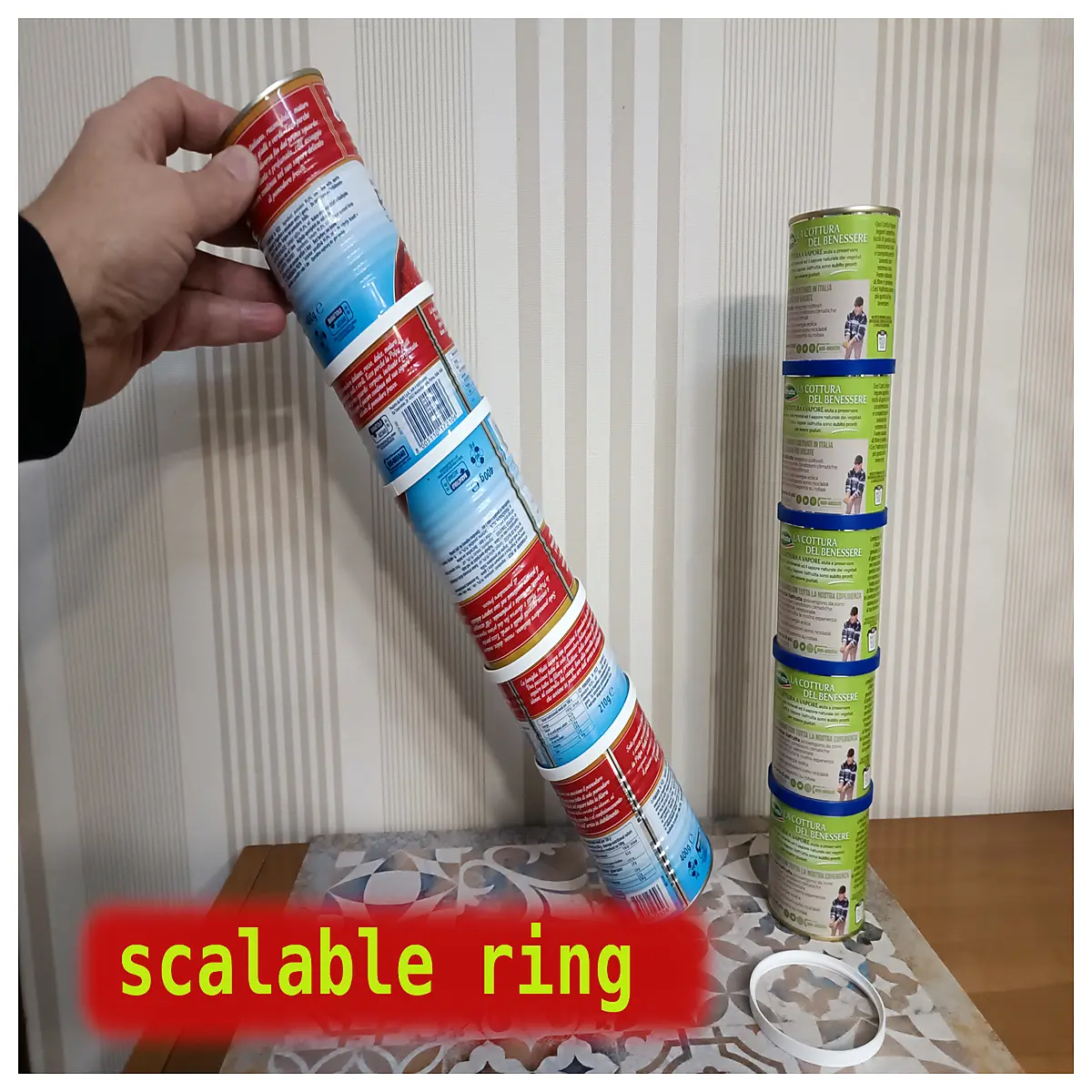 kitchen cabinet can organizer rack holder for pantry storage metal spice jar sorter