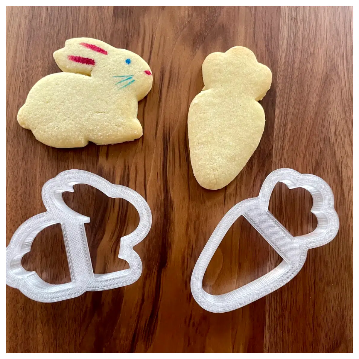 Easter Bunny Cookie Cutter DIY Decorating Baking Tool Bunny Shape Festive Cookie Molds Creative