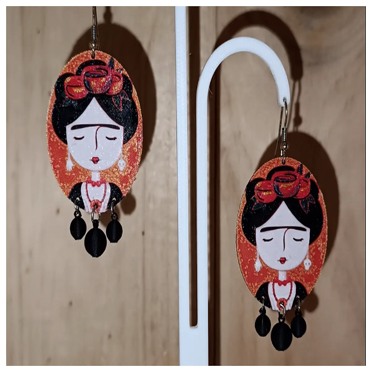 Frida Carlo Earrings Women s Style Art Deco Elegant Stud Earrings Fashion Jewelry Accessories Gift