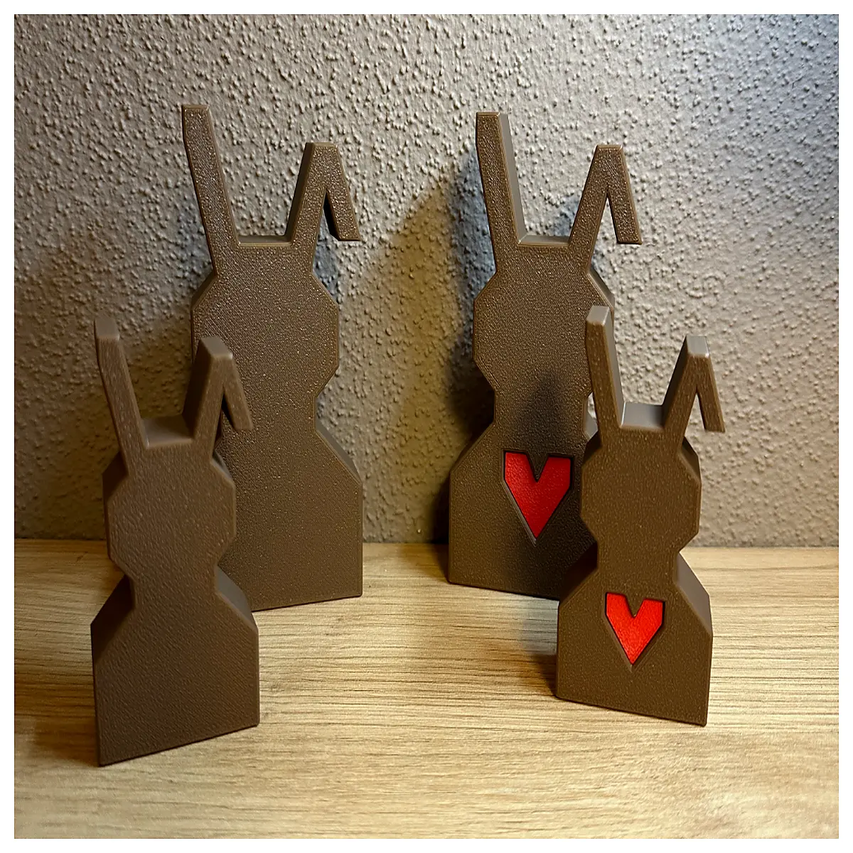 Easter Bunny Decoration Foldable Spoon Design Easter Gift Festive Decor Accessory