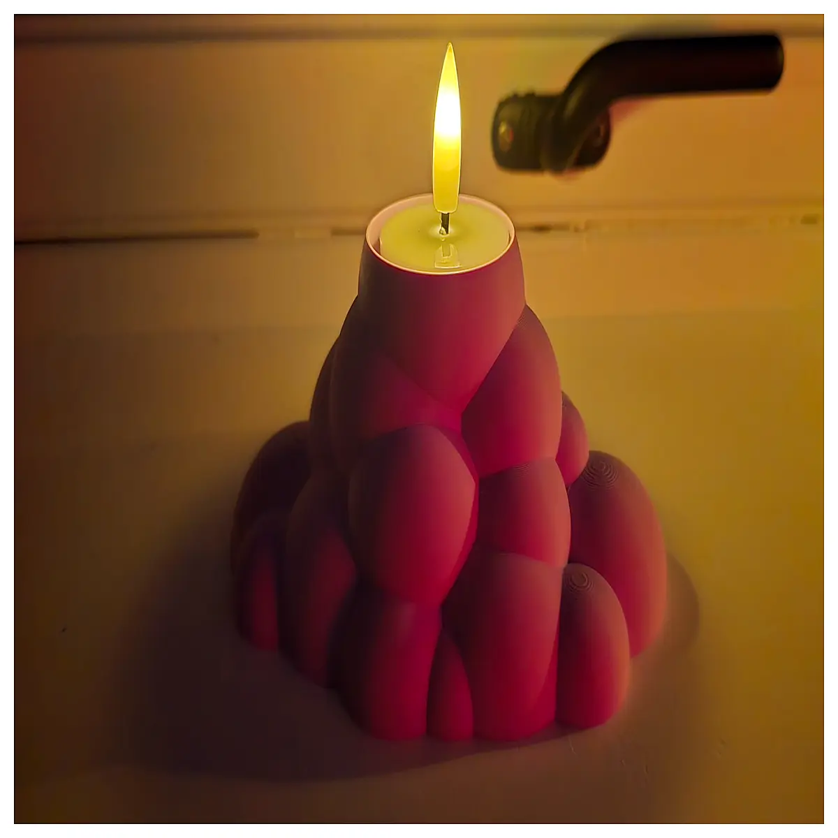 mini bubble tea candle holder small cup shape resin decor table centerpiece