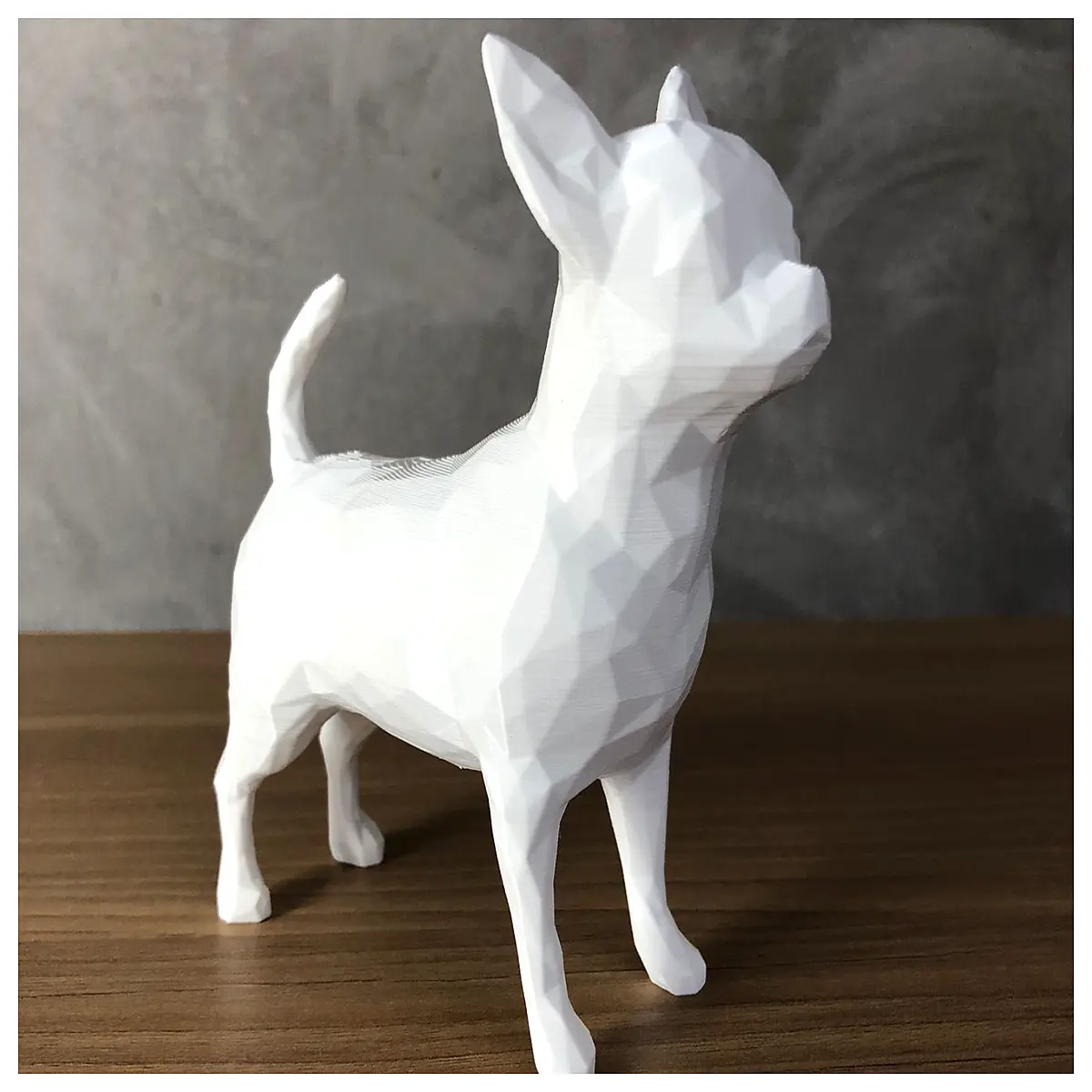 Chihuahua 3D Model Low Poly Editable Pet Game Animation Virtual Character Scene