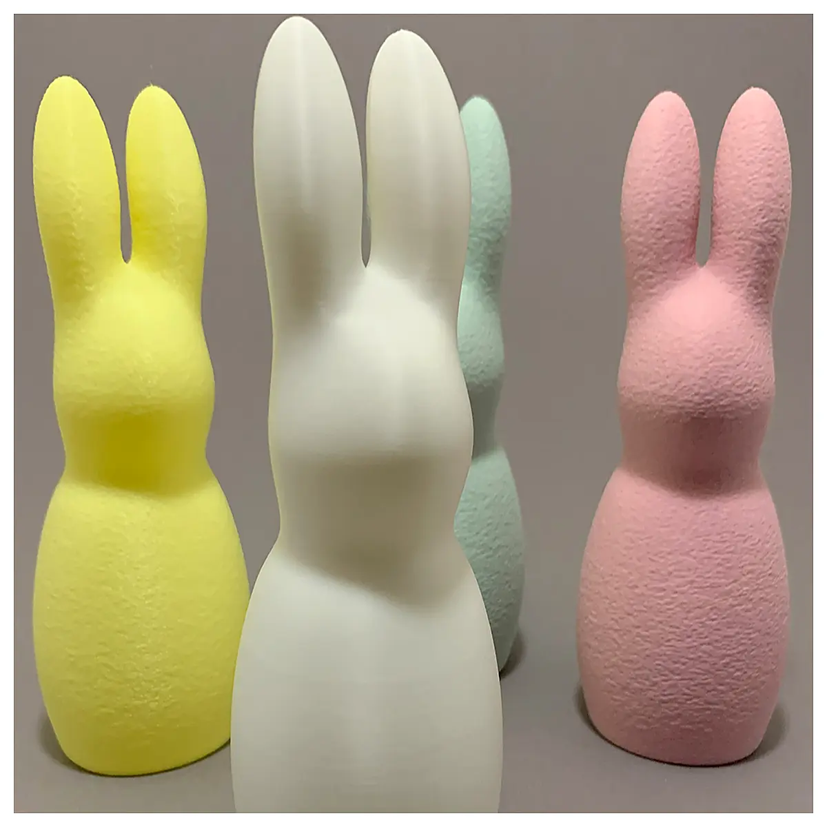 easter bunny tea candle holders for home decor spring party table centerpieces