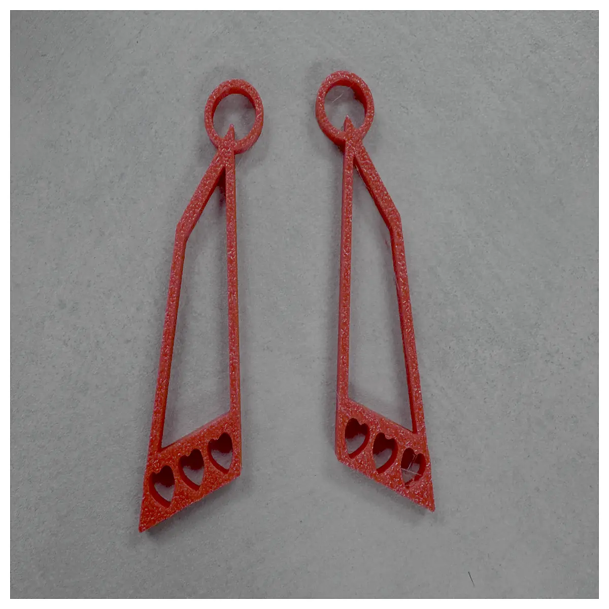 Shaped Sketch Earring Tool Creative Earrings Romantic Girl Drawing Accessories Jewelry Design