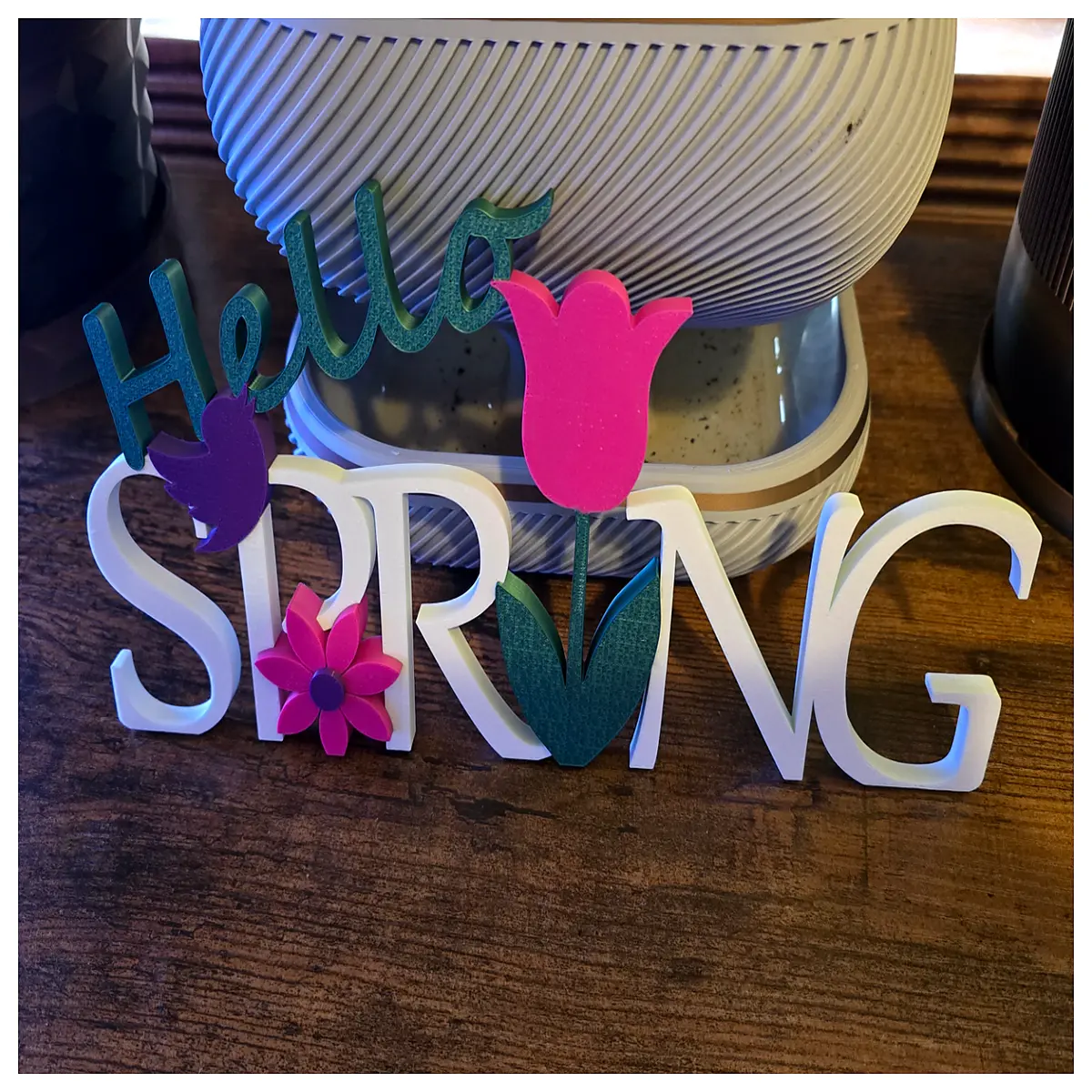 spring home decor accents pastel floral wall art easter table centerpieces bright nursery decorations seasonal porch ornaments
