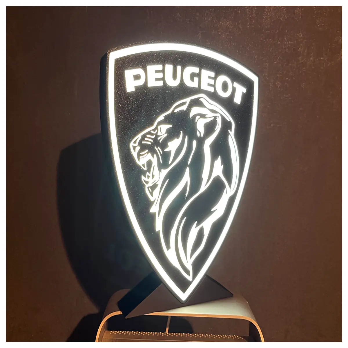 vintage lightbox neon sign retro automotive garage wall decor