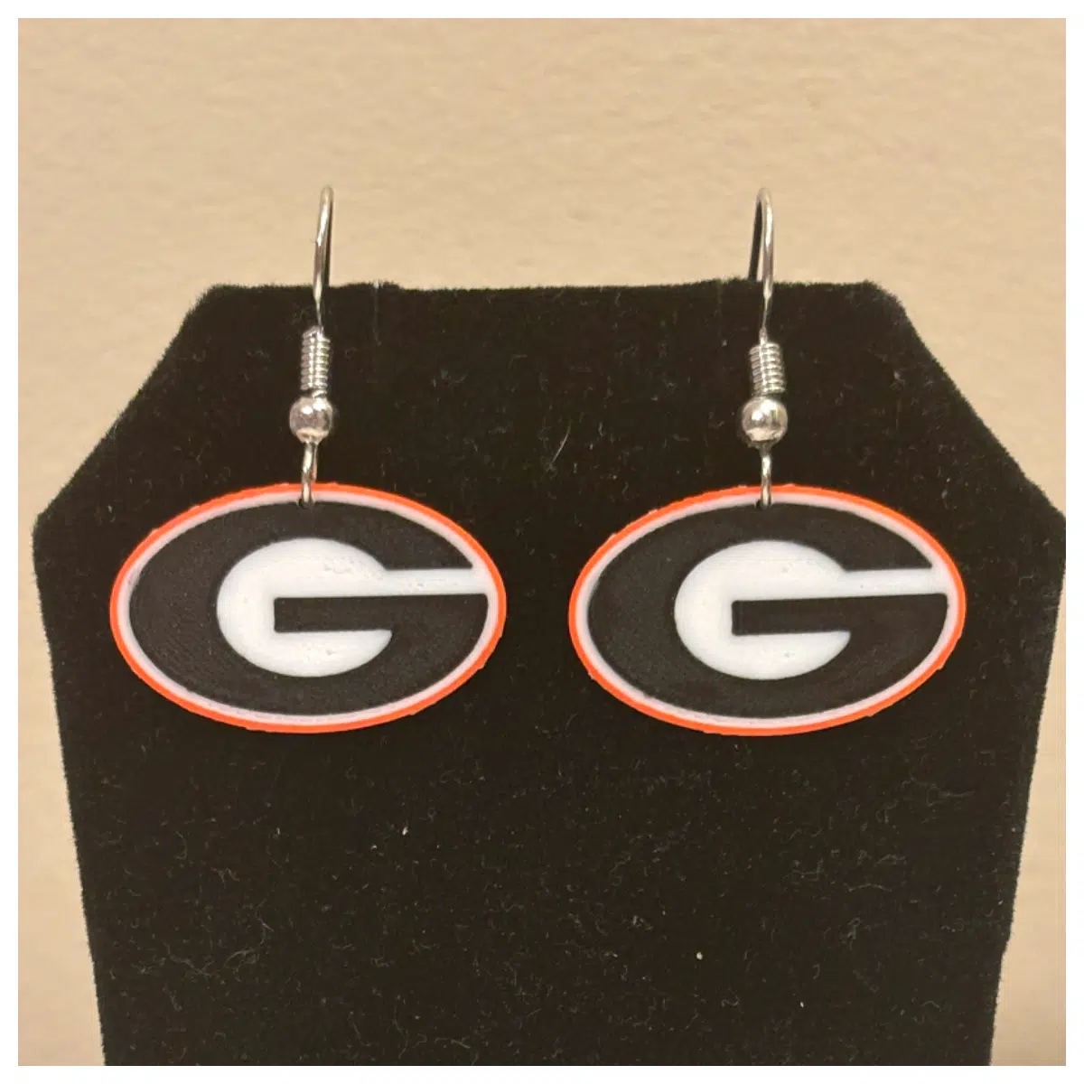 Georgia University Earrings Student Fashion Accessories College Style Earrings Trendy Ear Drops Chic Earrings Graduation Gift