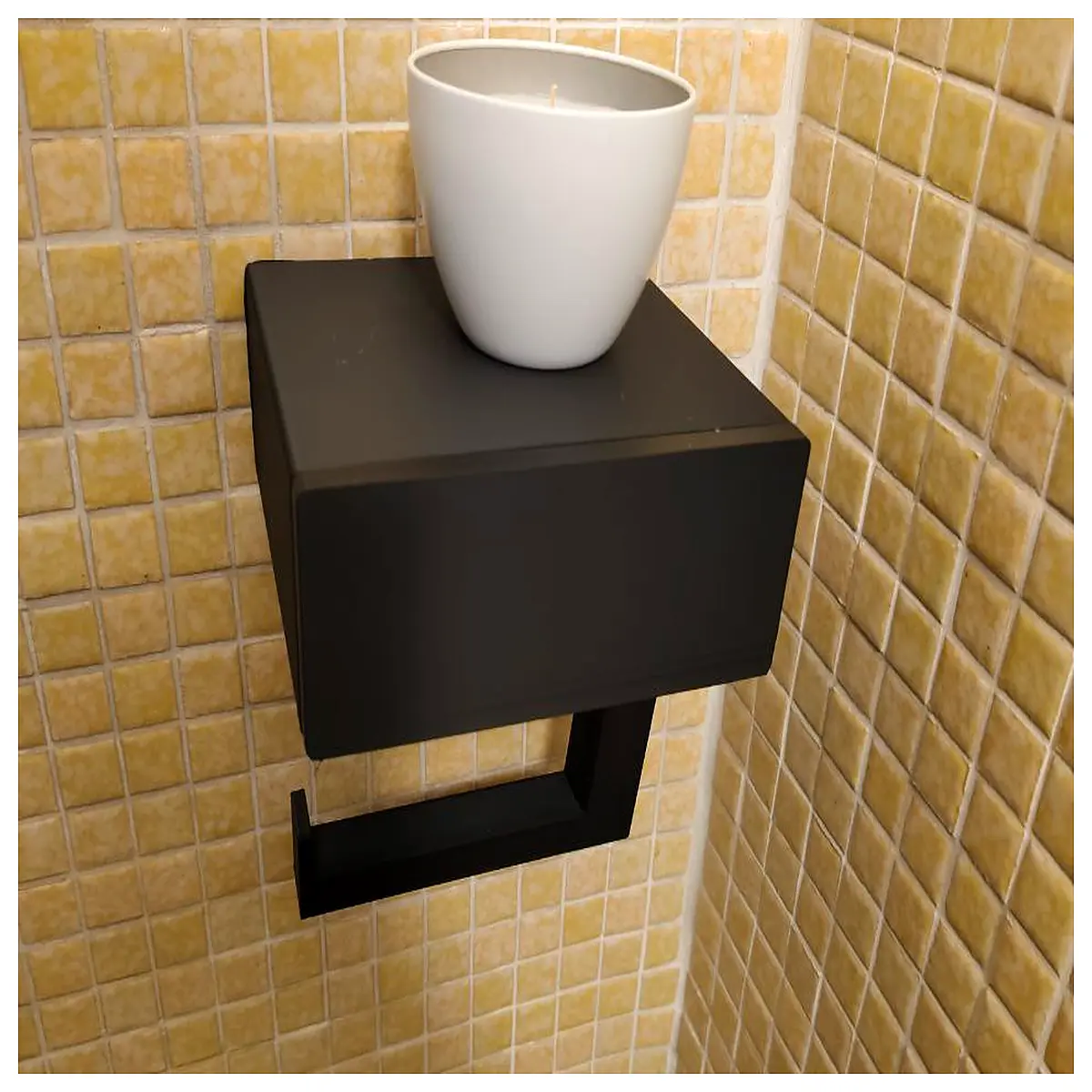 Storage Paper Towel Holder with Shelf Bathroom Organizer Tissue Dispenser Roll Paper Holder Shelf for Bathroom Modern Design