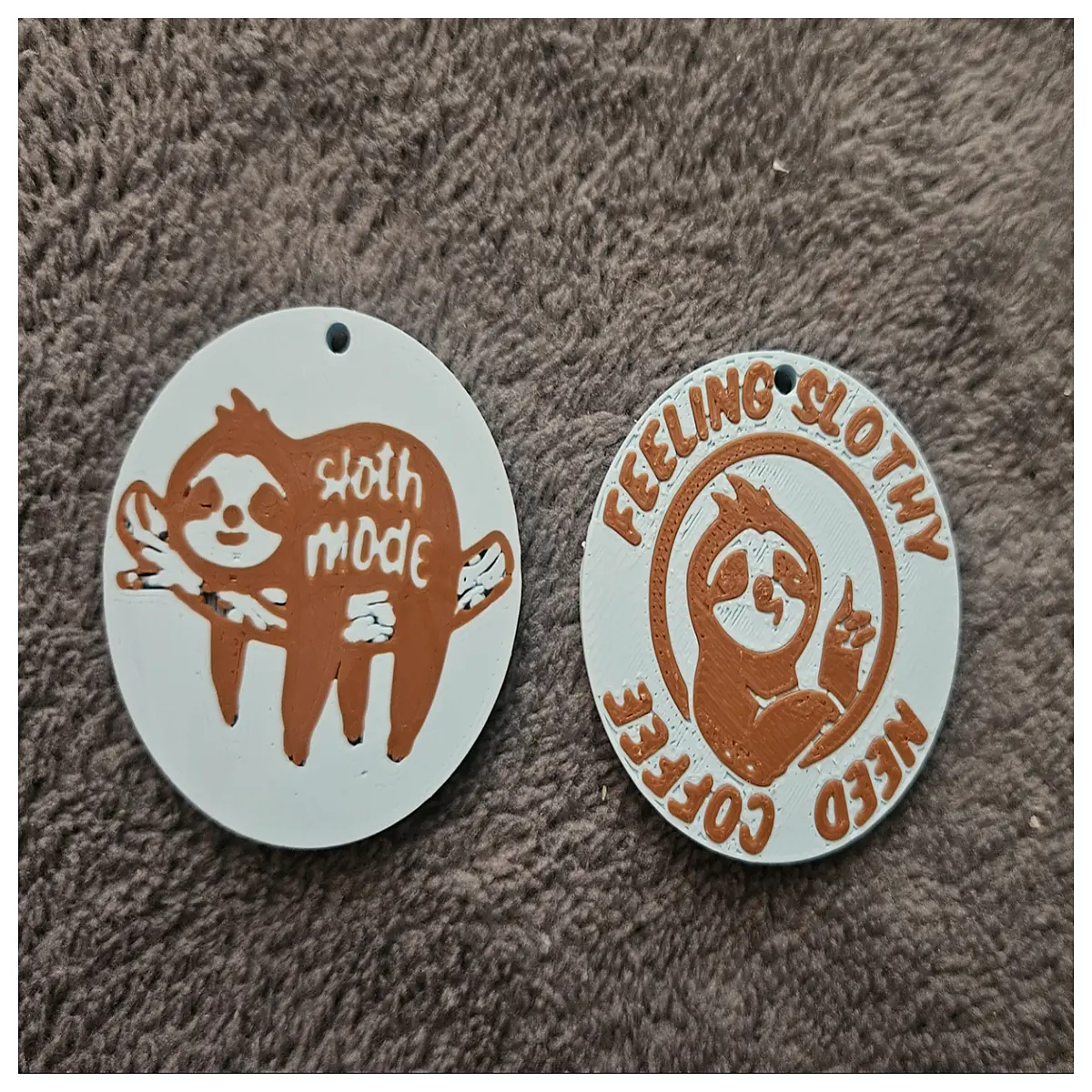 cute sloth coffee lover keychain lazy animal charm for bag funny coffee addict gift plush sloth pendant kawaii sloth key ring