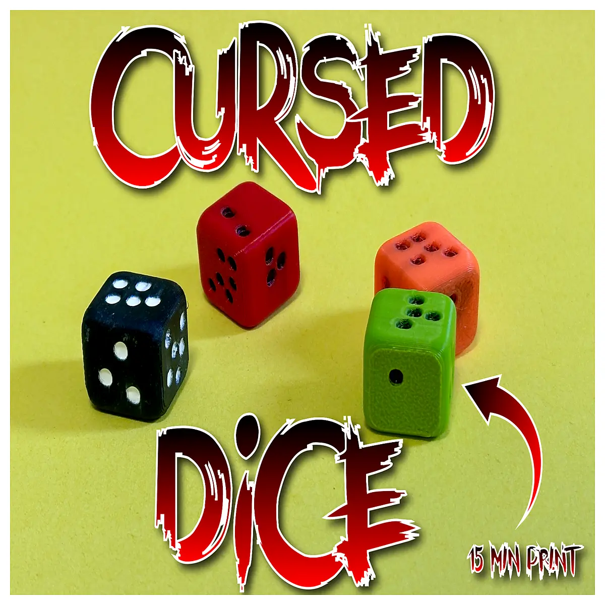 black dice with red eyes for dnd dungeons and dragons tabletop rpg gaming accessories