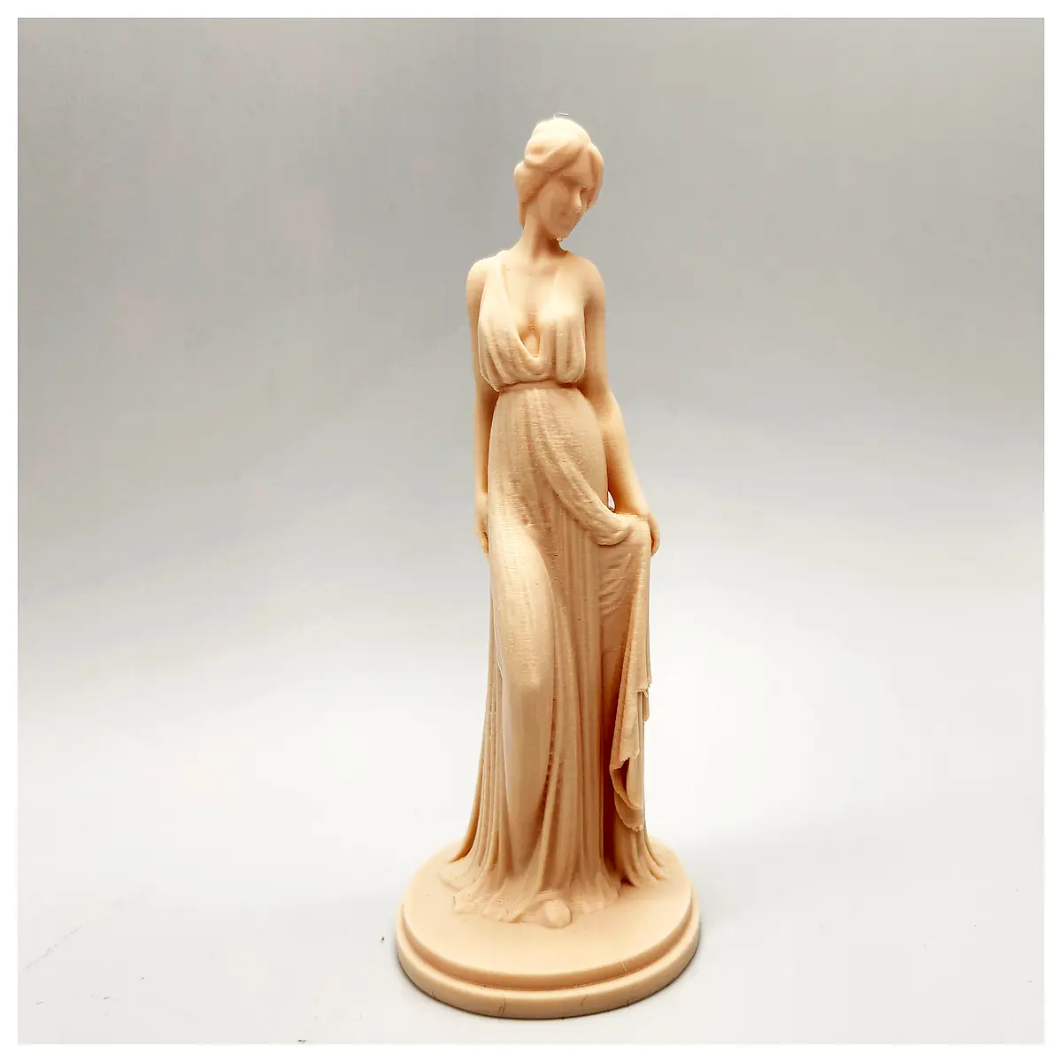 Simple Robe Goddess Statue Figurine Religious Decor Buddha Idol Altar Art Zen Decoration