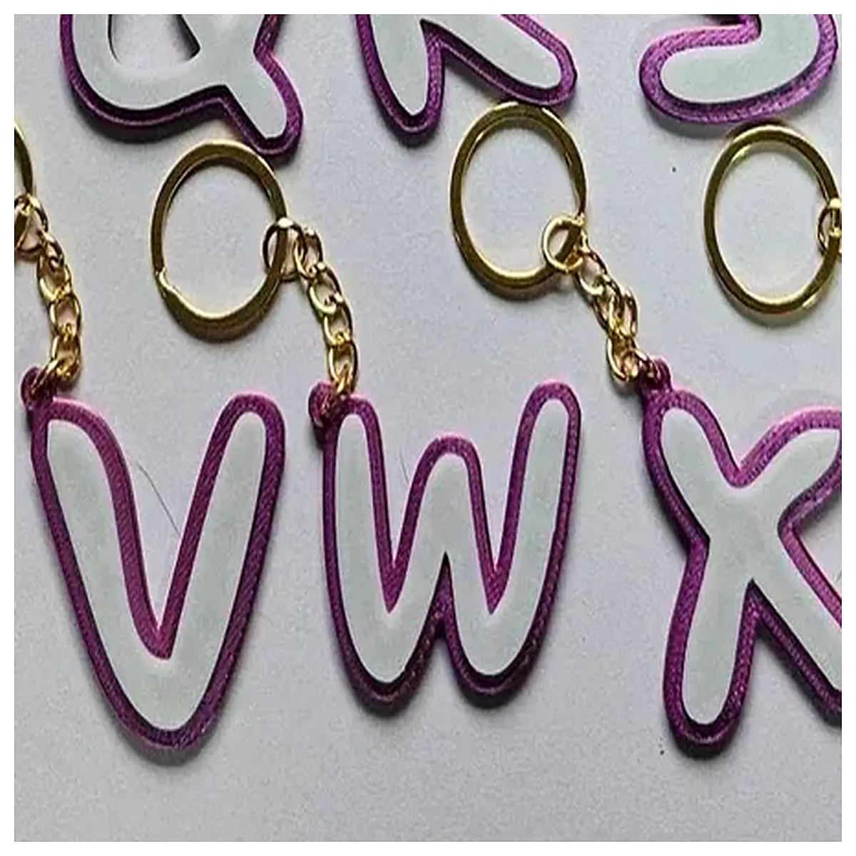 W Letter Keychain Car Decoration Accessory Vehicle Personalization Auto Parts Car Accessories W Letter Charm