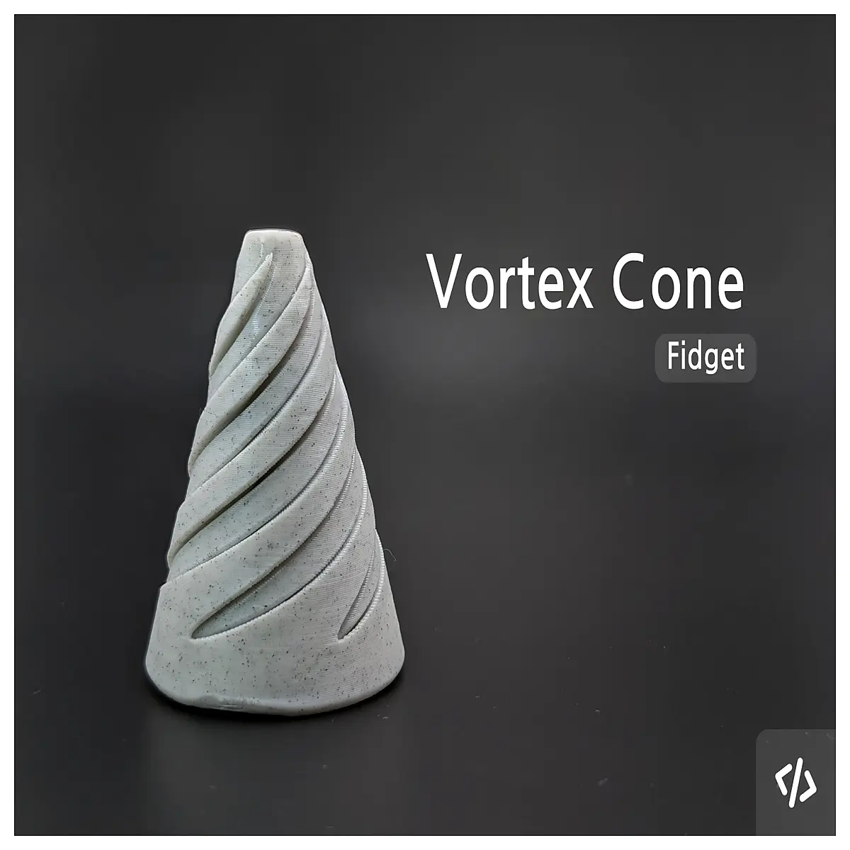 spiral cone fidget toy stress relief anxiety reducer sensory spinning desk gadget for adults kids