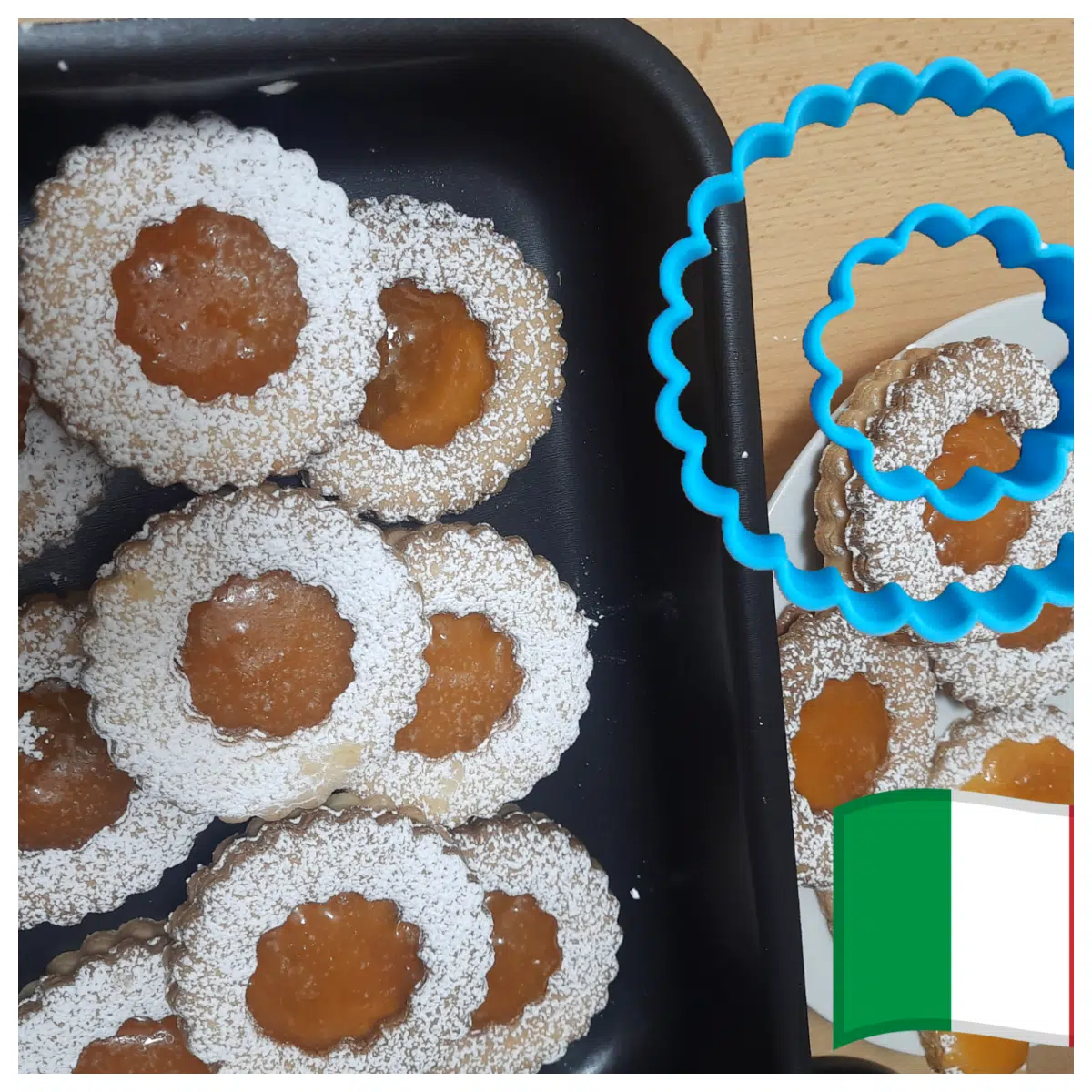 italian style bullseye cookie cutters round embossing dough molds for baking