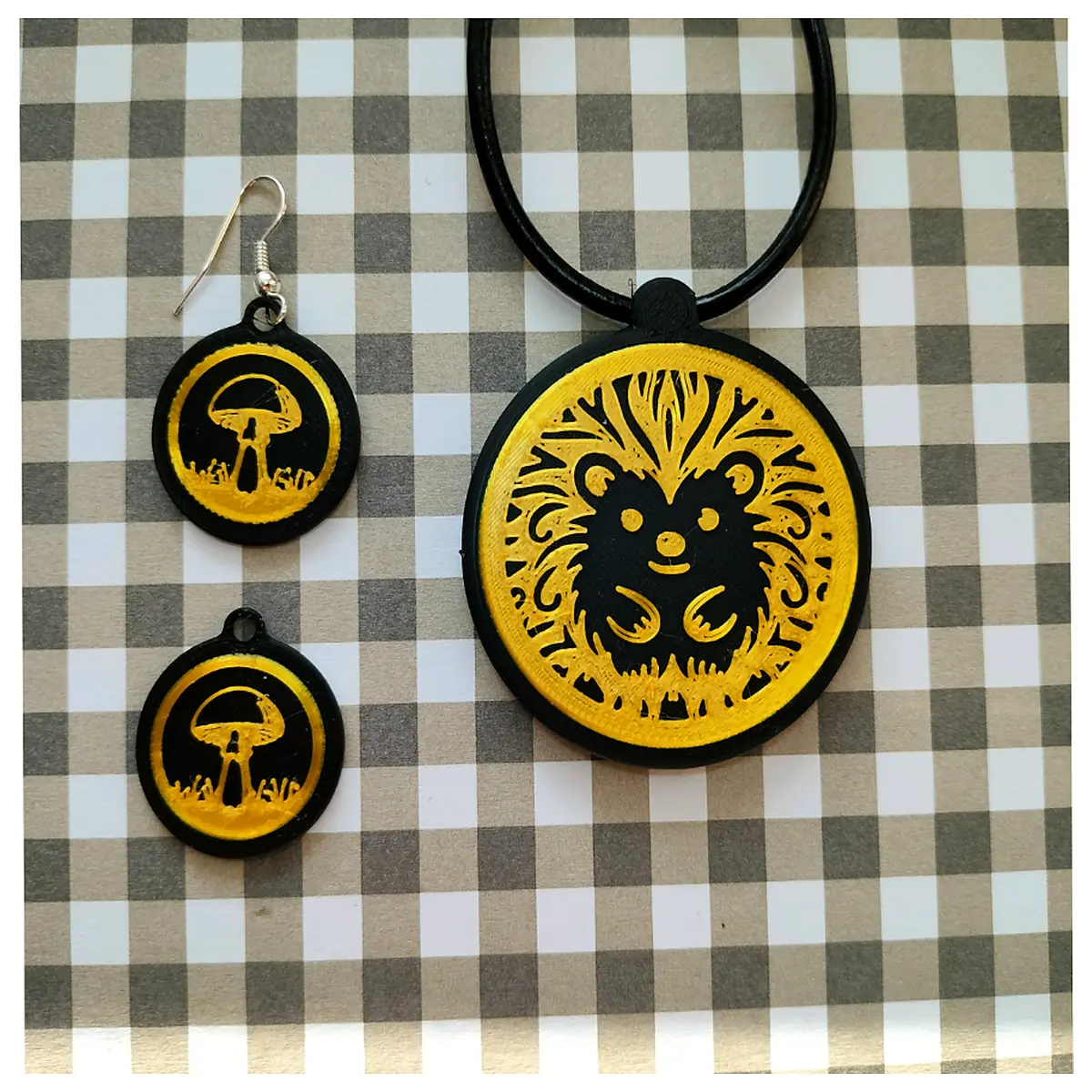 Hedgehog Pendant Earrings Forest Whispers Small Animal Charm Hanging Decoration Hedgehog Jewelry Friends