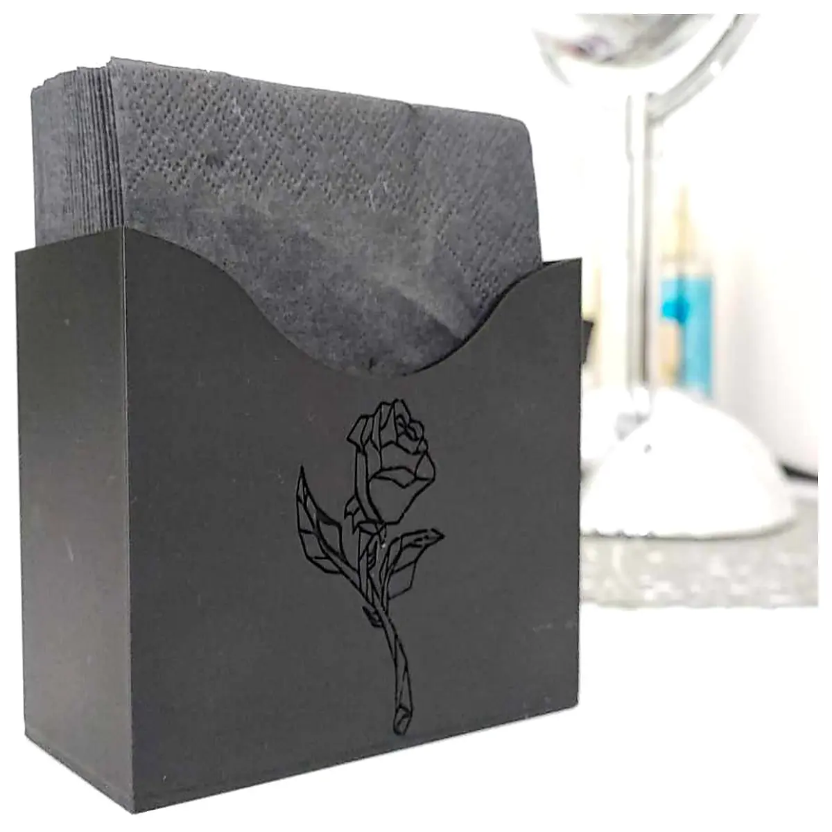 Tissue Paper Holder Desk Organizer Kitchen Bathroom Tissue Dispenser Rotating Holder Space Saving Tissue Stand