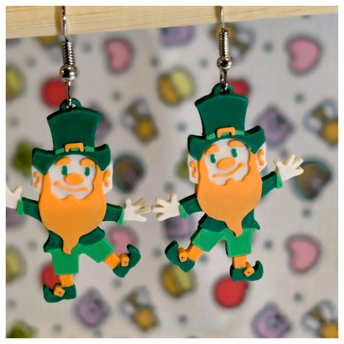 St Patrick s Day Elf Earrings Festive Decor Green Little Elf Party Accessories Decoration Holiday Gift Lucky Charm