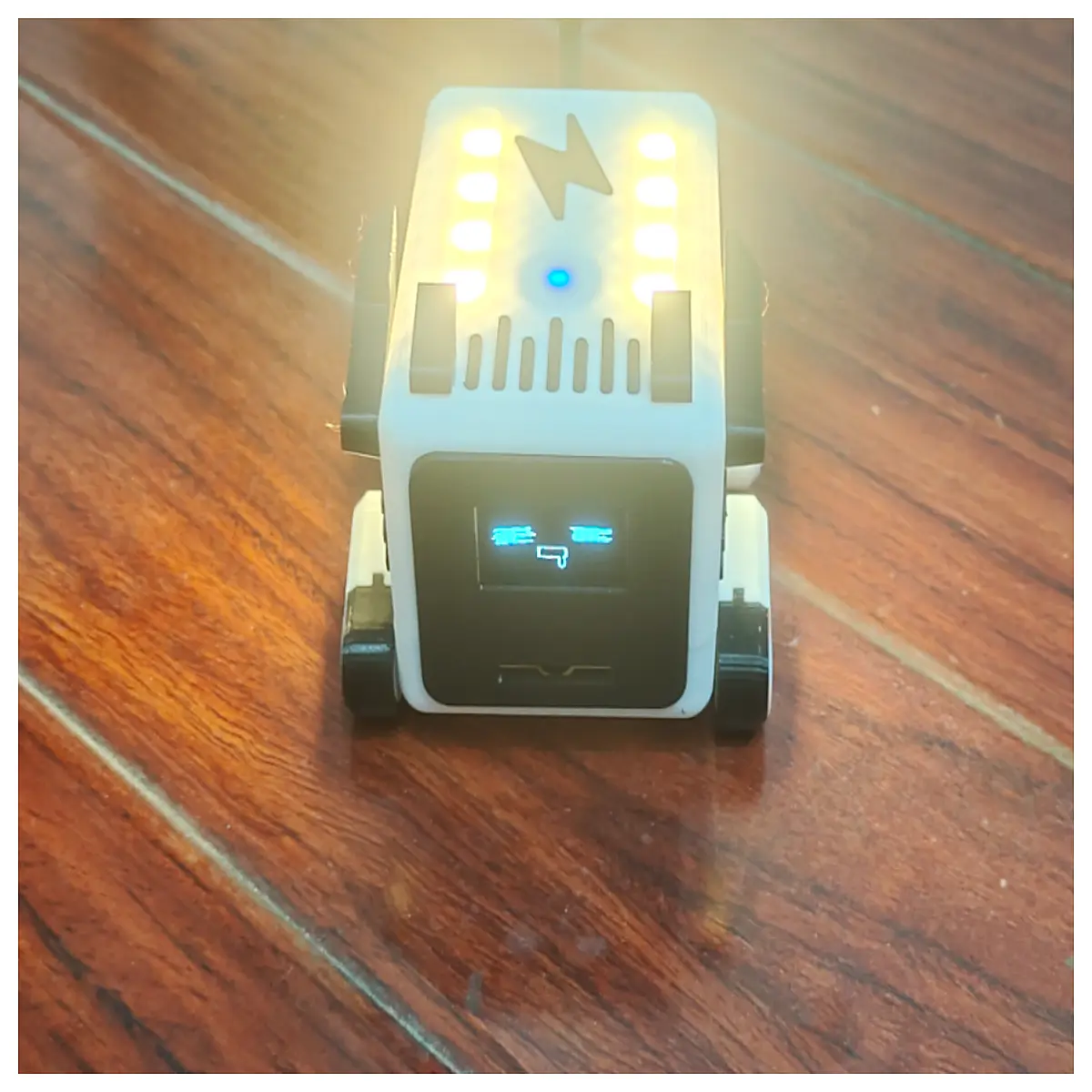 cute desktop pet robot with 18650 battery pack interactive smart toy for desk rechargeable companion gadget