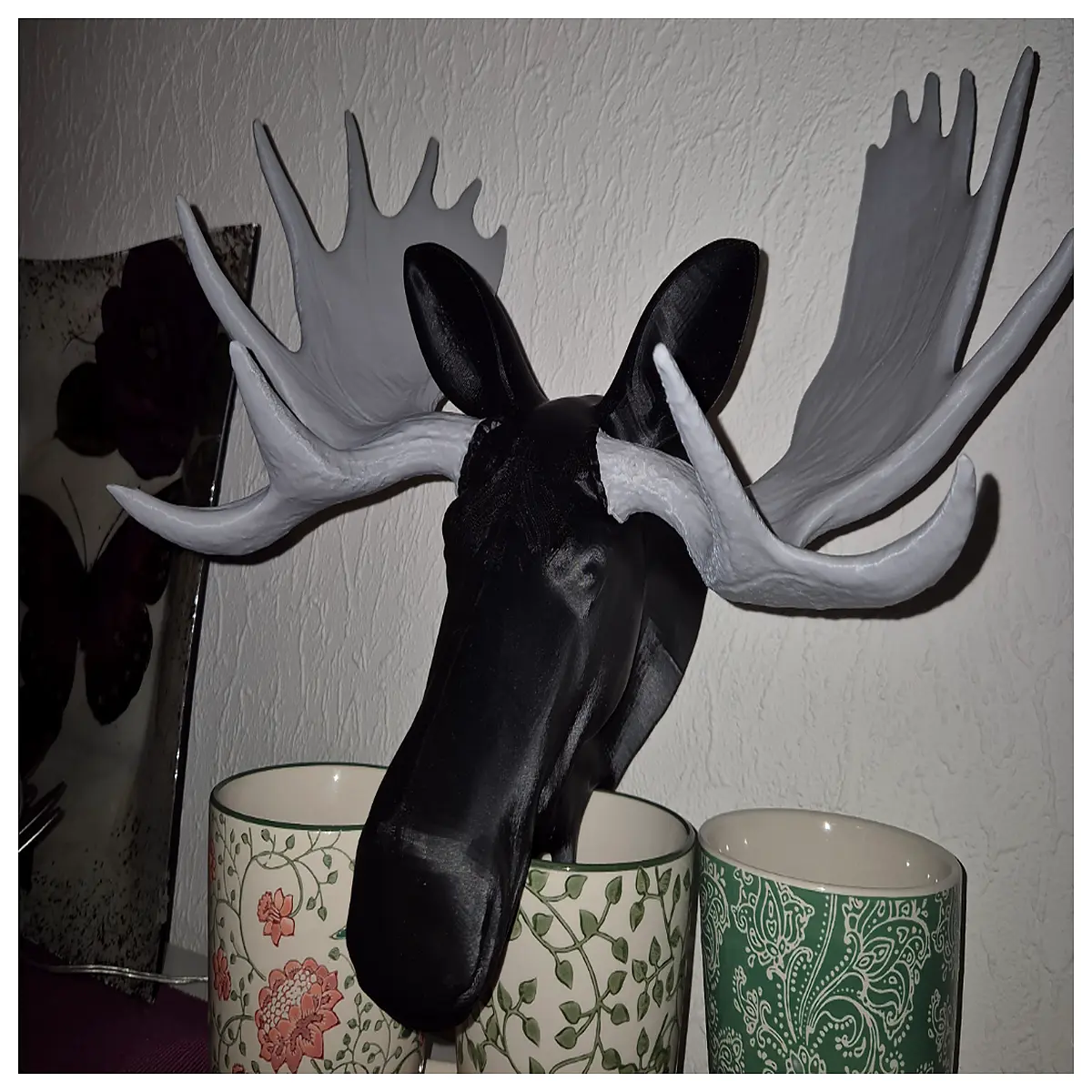 Deer Head Model Assemble Deer Head Parts DIY Simulation Animal Model Kids Toy Educational Model