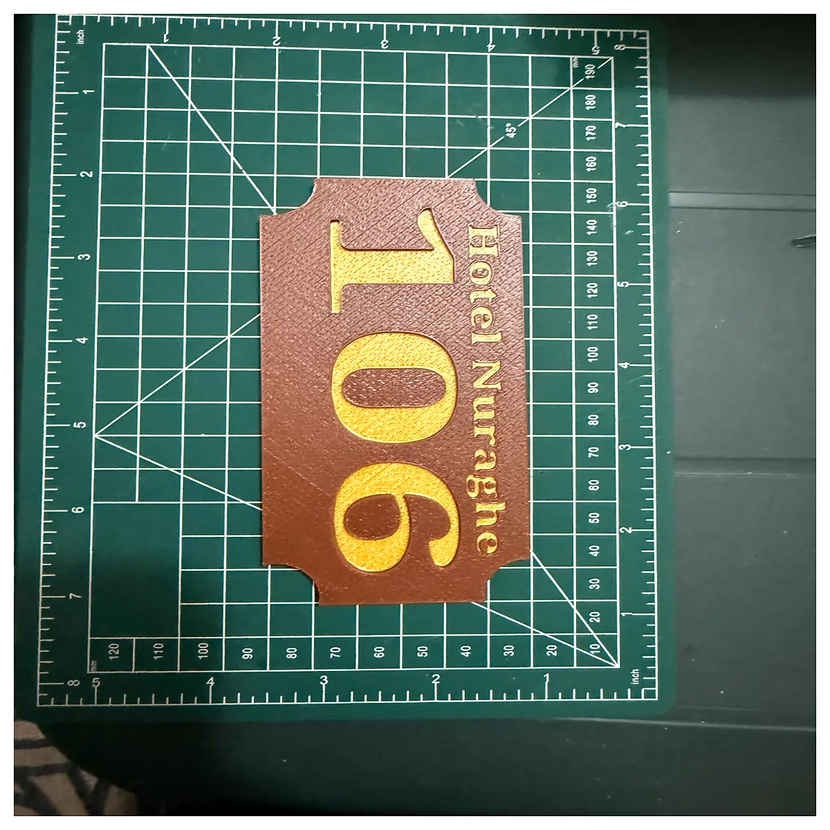 custom printed pla nameplate for gear engraved metal look plastic label diy project parts
