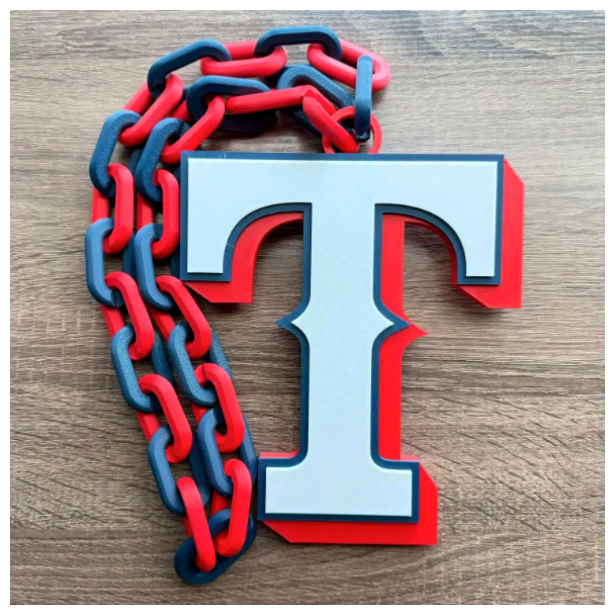 Texas Rangers Necklace Pendant Gift Collectible Memorial Team Jewelry for Rangers Fans