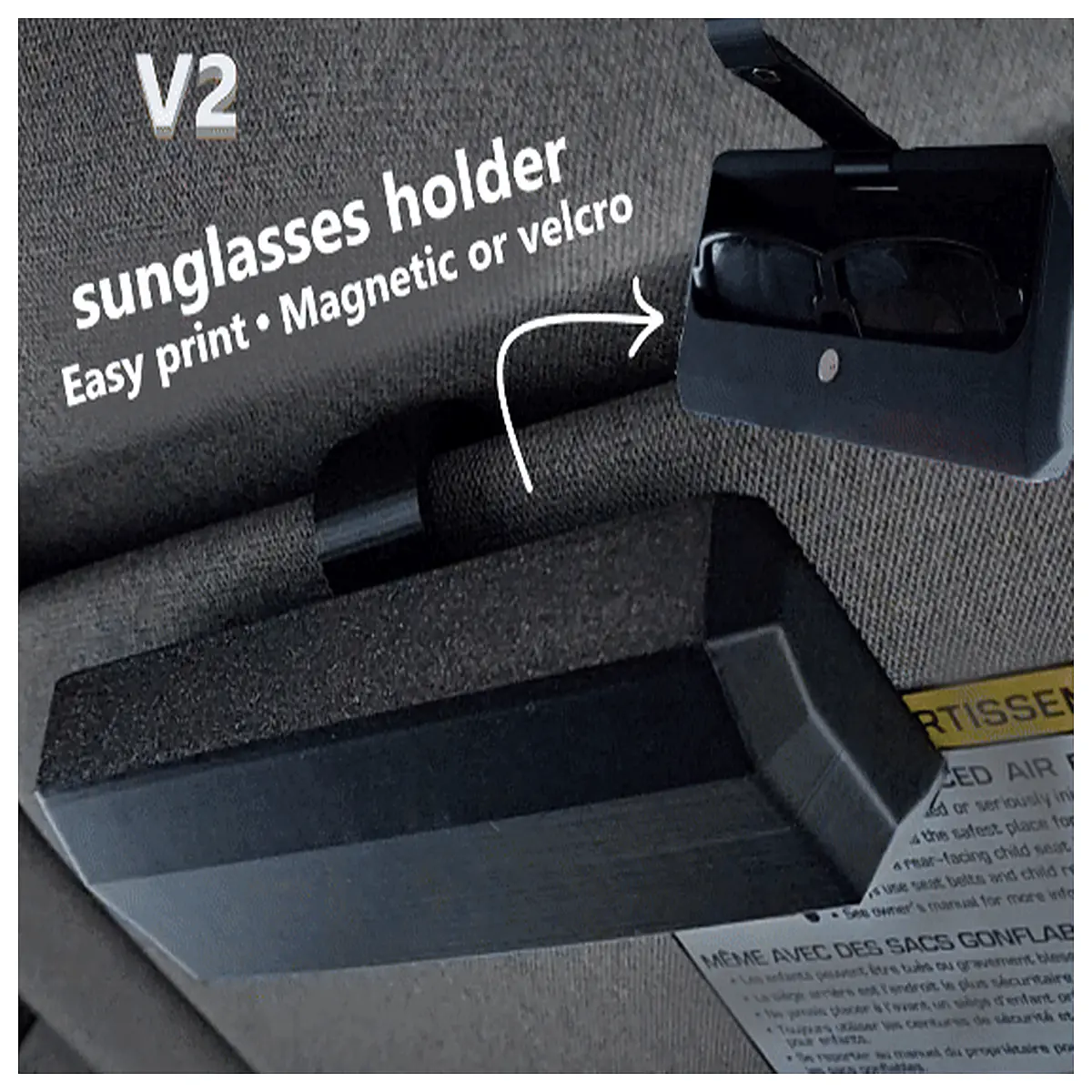 Car Sunshades Mirror Clip Holder Installation Accessories Sun Blocking Panel Car Parts Shade Device