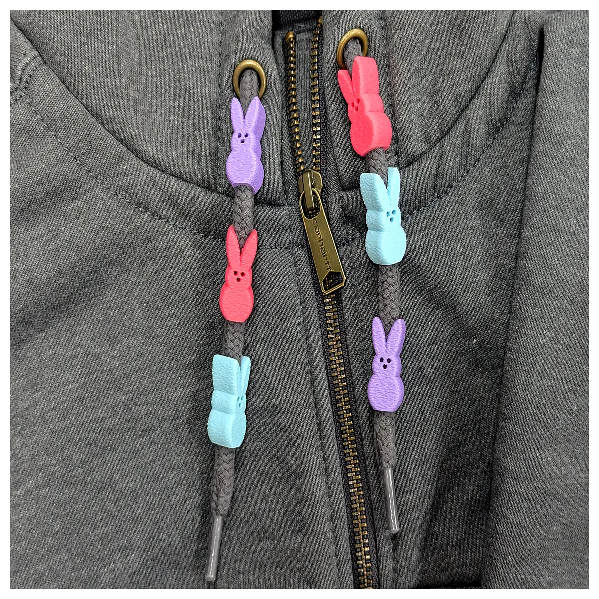 Easter Cotton Candy Rabbit Hoodie Drawstring Decoration Cute Festive Outfit Children s New Year Gift Cotton Candy Rabbit Accessories