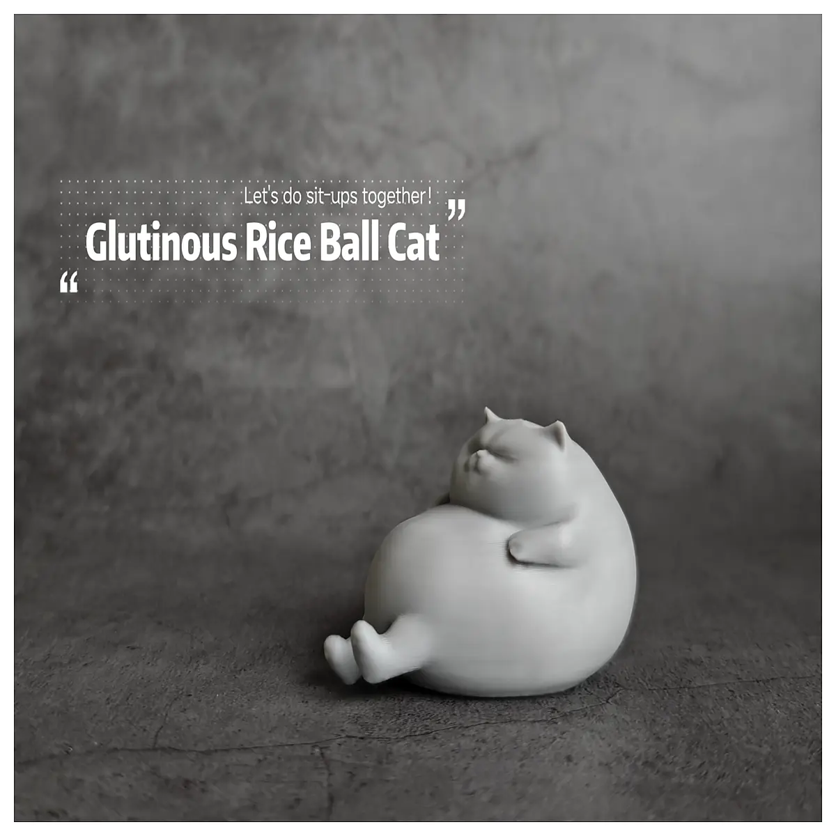 cute mochi cat miniature figurine kawaii desk decor resin statue collectible kids