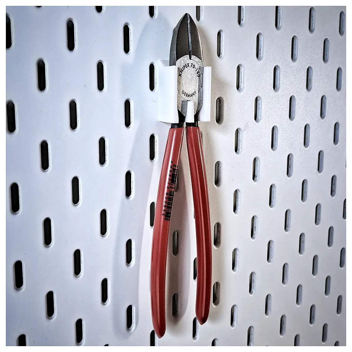 knipex 180mm diagonal pliers holder for skadis pegboard wall organizer tool storage rack