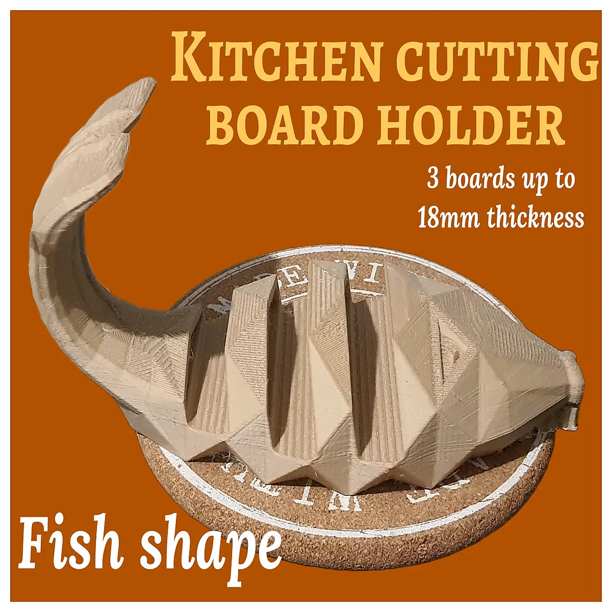kitchen cutting board holder organizer vertical storage rack for countertops cabinets drawers space saving
