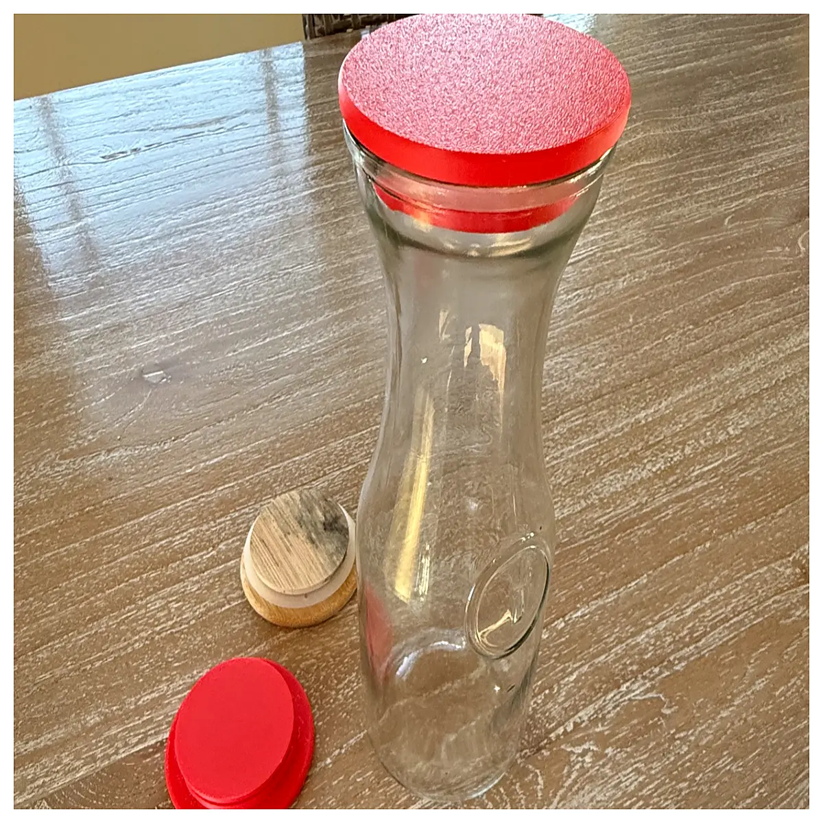 Handmade Glass Container Lids Orange Juice Can Lids Glass Lid Sealing Lid Glassware Accessories Glass Jar Lids