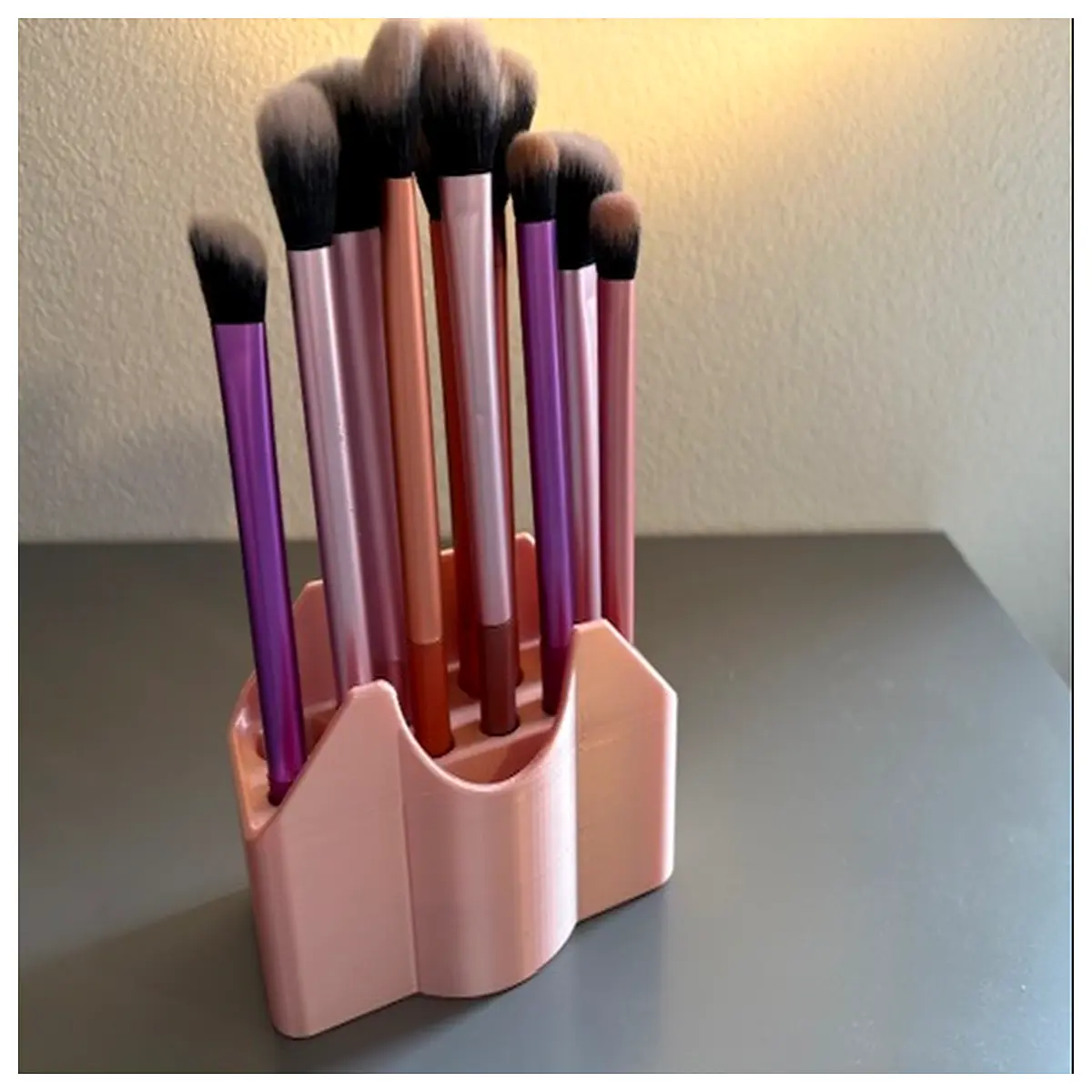 makeup brush holder organizer desktop acrylic clear storage for brushes and pencils