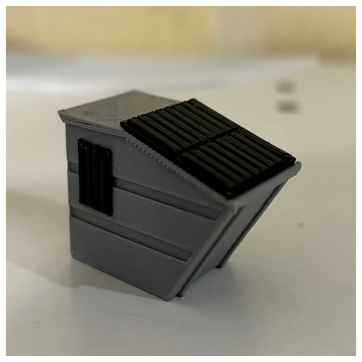 Vippecontainer Rear Mount Trash Bin Replacement Parts Outdoor Waste Receptacle Accessories Waste Collection Box Recycling Bin