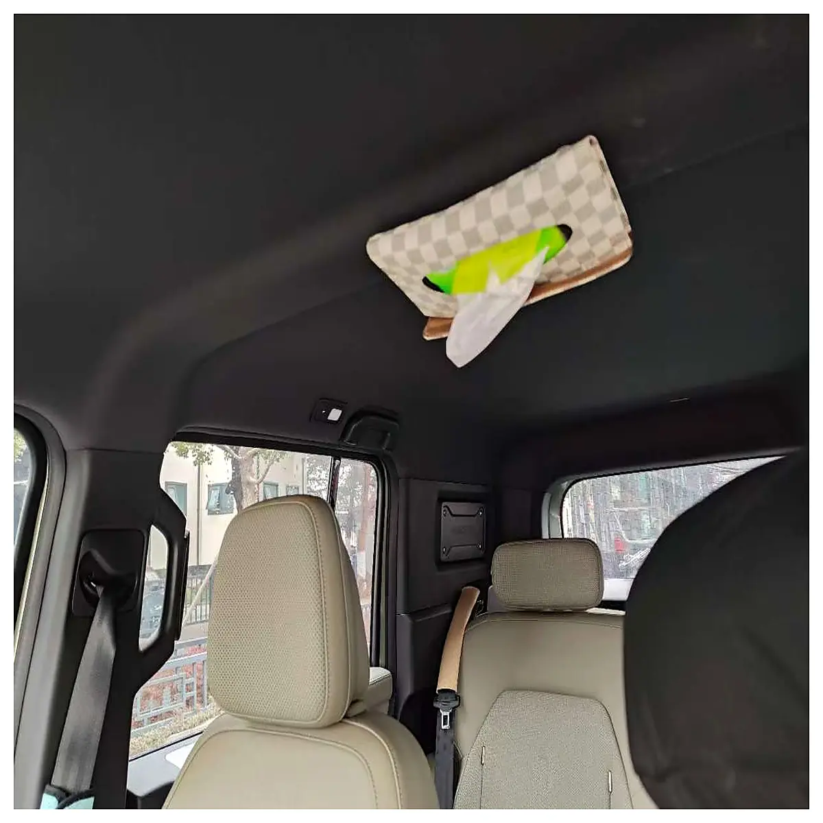 iCAR V23 Rear Organizers Extension Tissue Box Car Accessories Vehicle Decoration Rear Trunk Organizer Interior Accessories