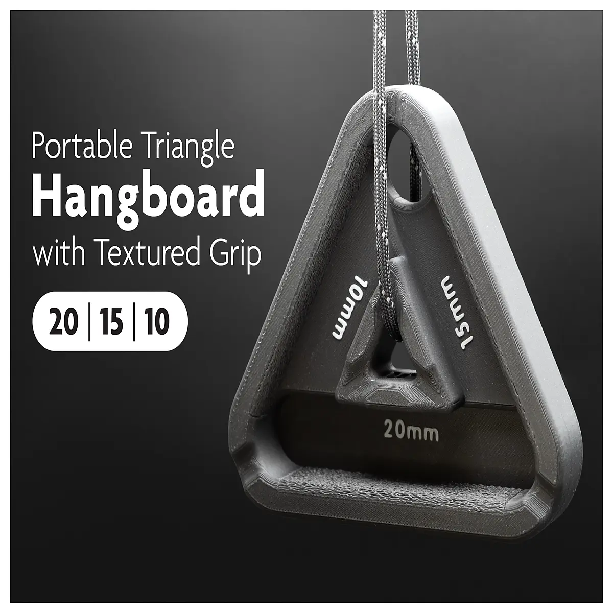 textured triangular grip strengthener hand exerciser for forearm muscle building and finger strengthening therapy