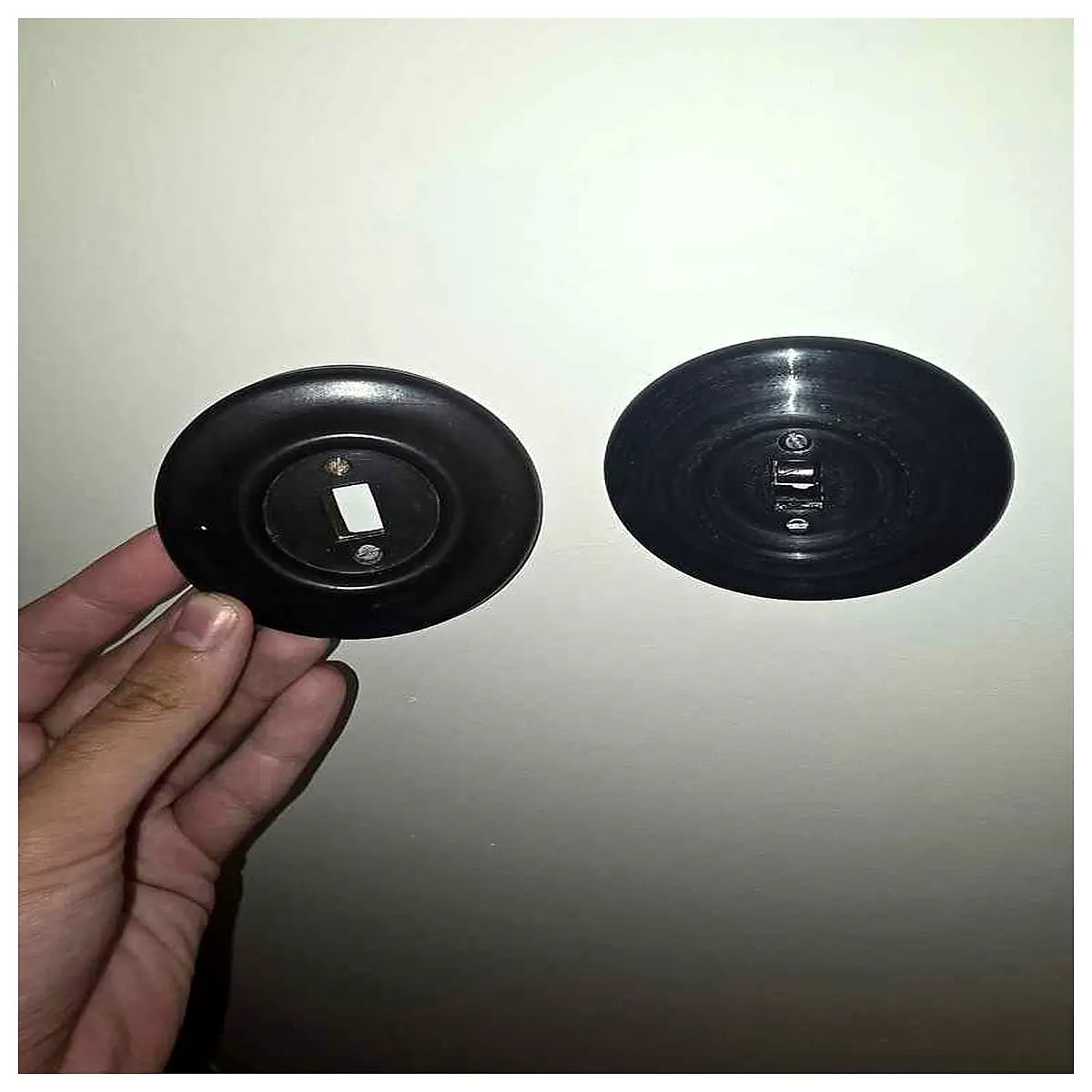retro vintage bekleit style wall switch plate cover decorative home decor electrical outlet frame
