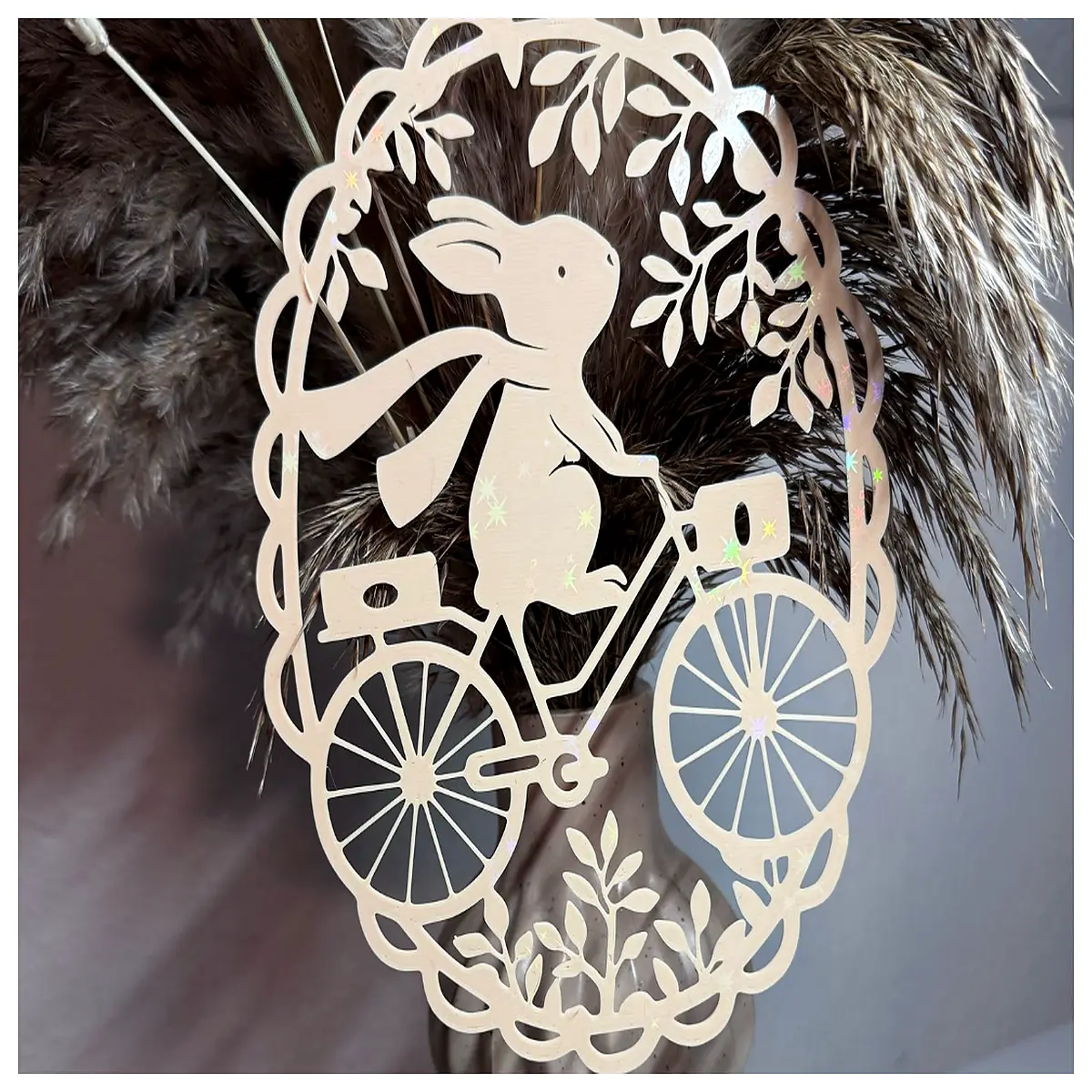 cute bunny home decor garden statue plastic rabbit figurine for kids room nursery wall art spring easter decoration yard ornament
