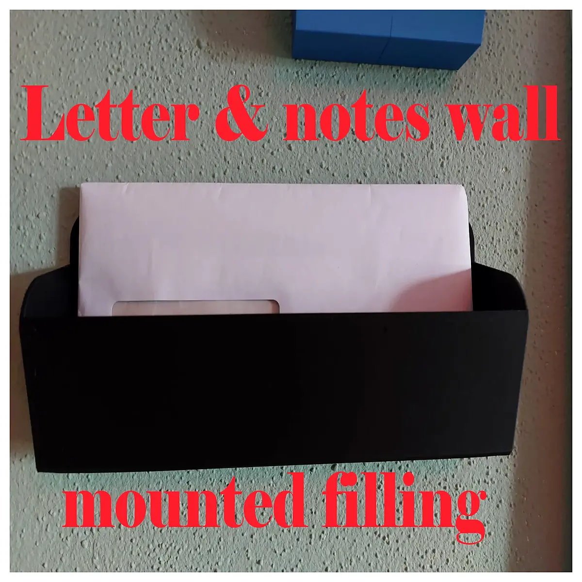 wall mounted mail organizer box with slot for sorting letters and bills key holder storage container