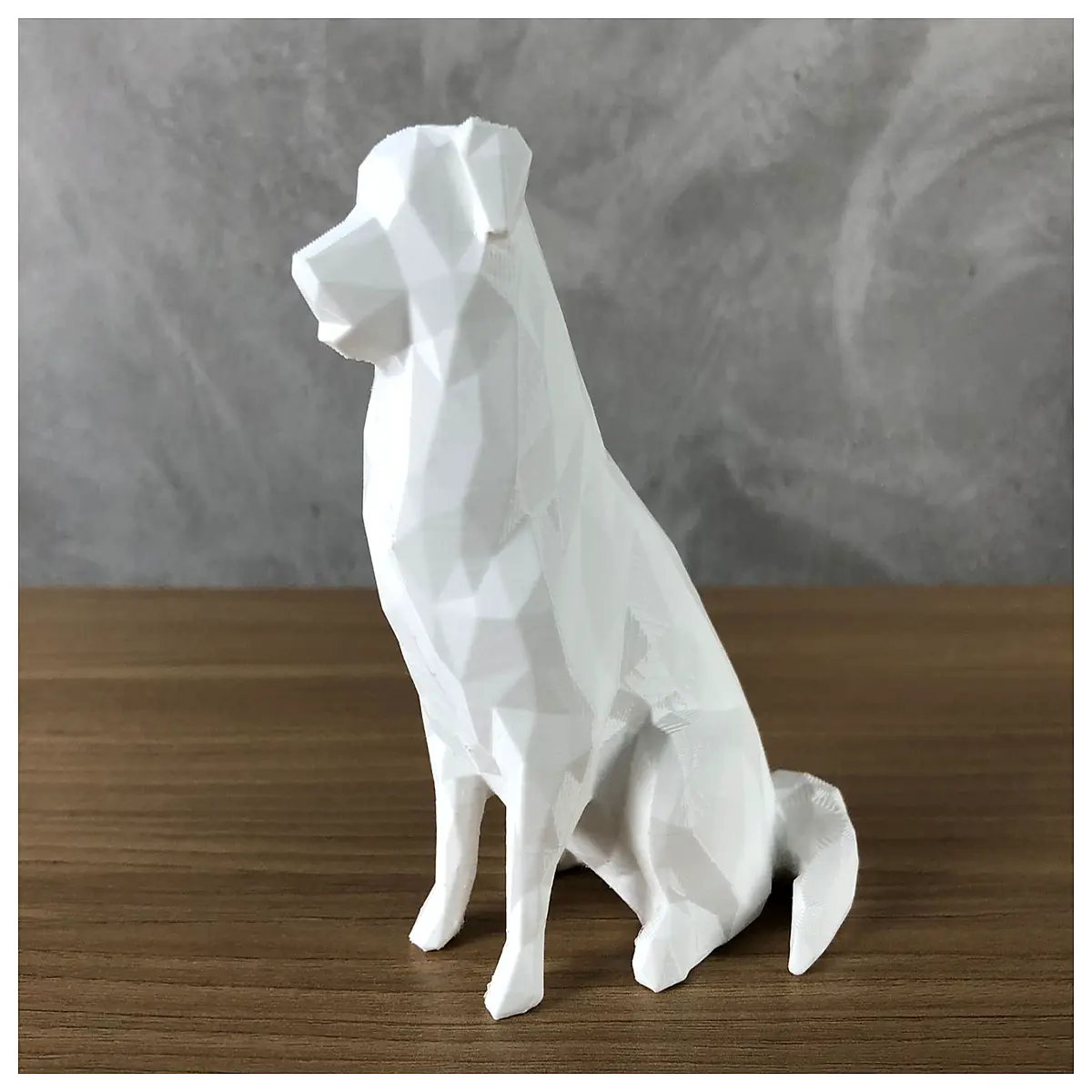 Low Poly Australian Shepherd Model Toy Pet Figurine Dog Toys Indoor Play Training Puzzle Toy