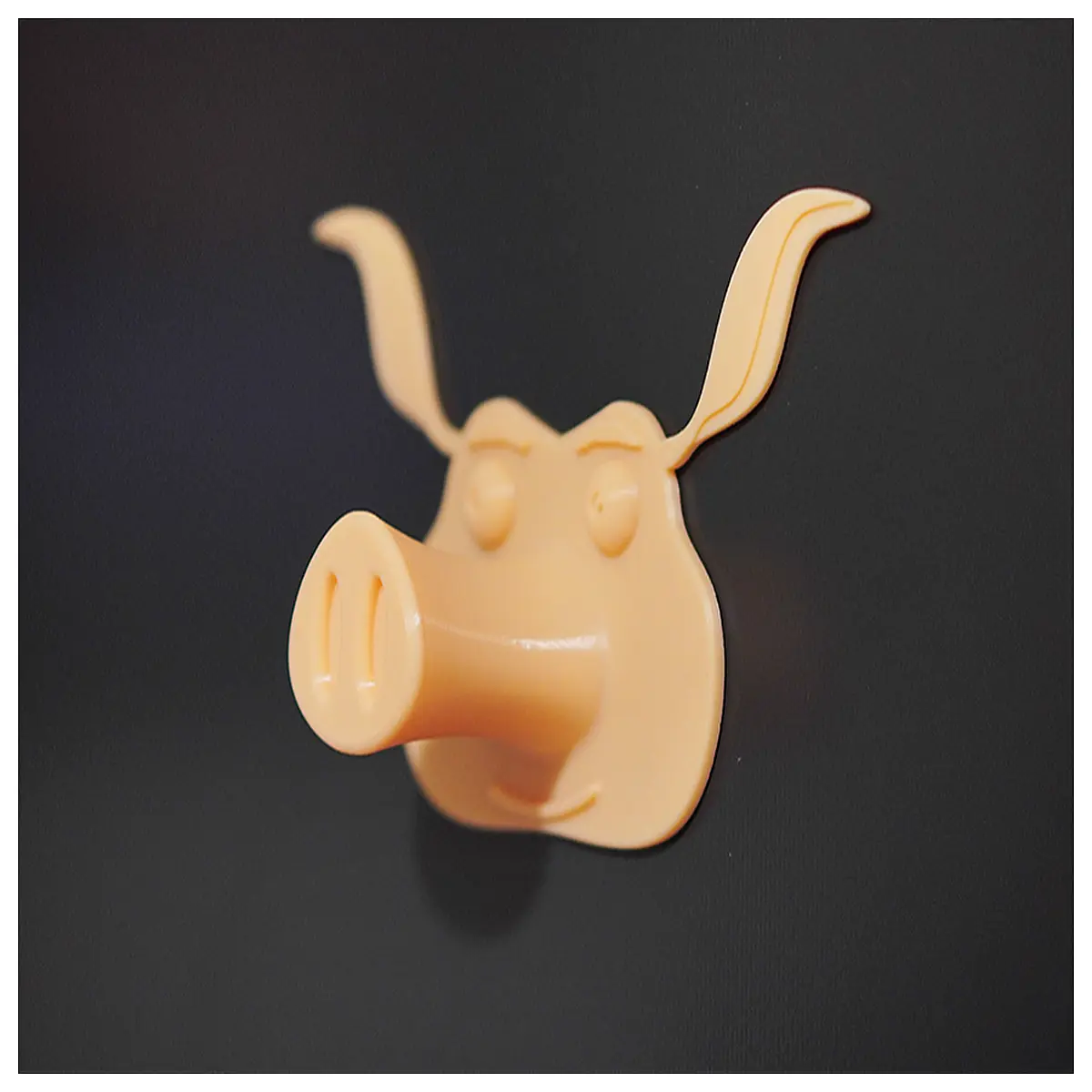 cute cartoon pig wall hook for kids room adhesive sticky hanger for bathroom bedroom hallway duty plastic animal organizer