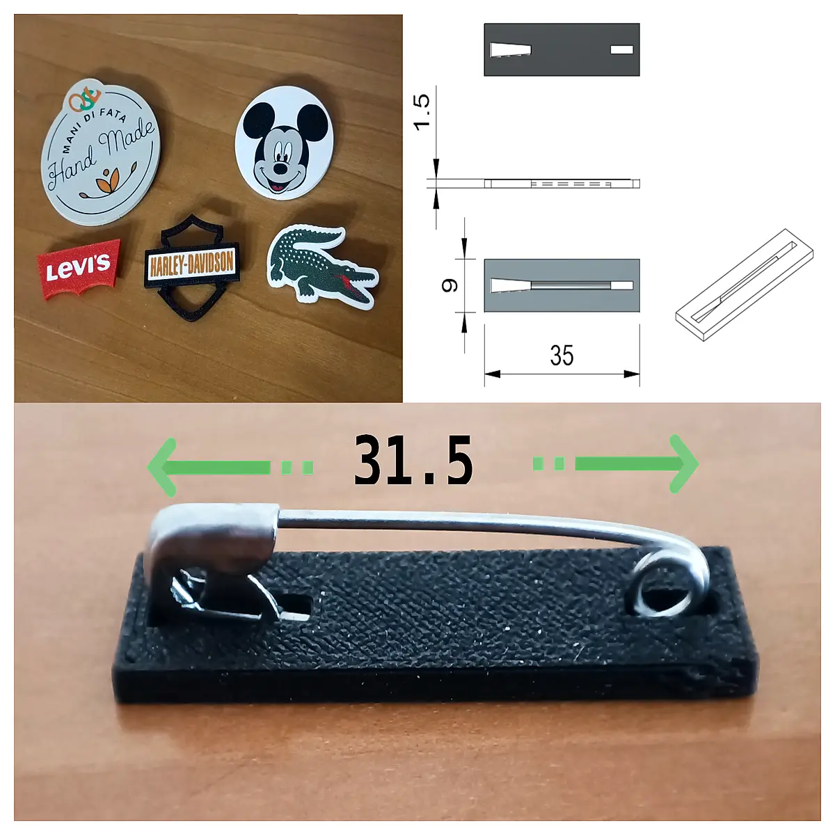 3D Printed Staples Traditional Staple Replacement Fast Assembly Office Accessories Print Parts