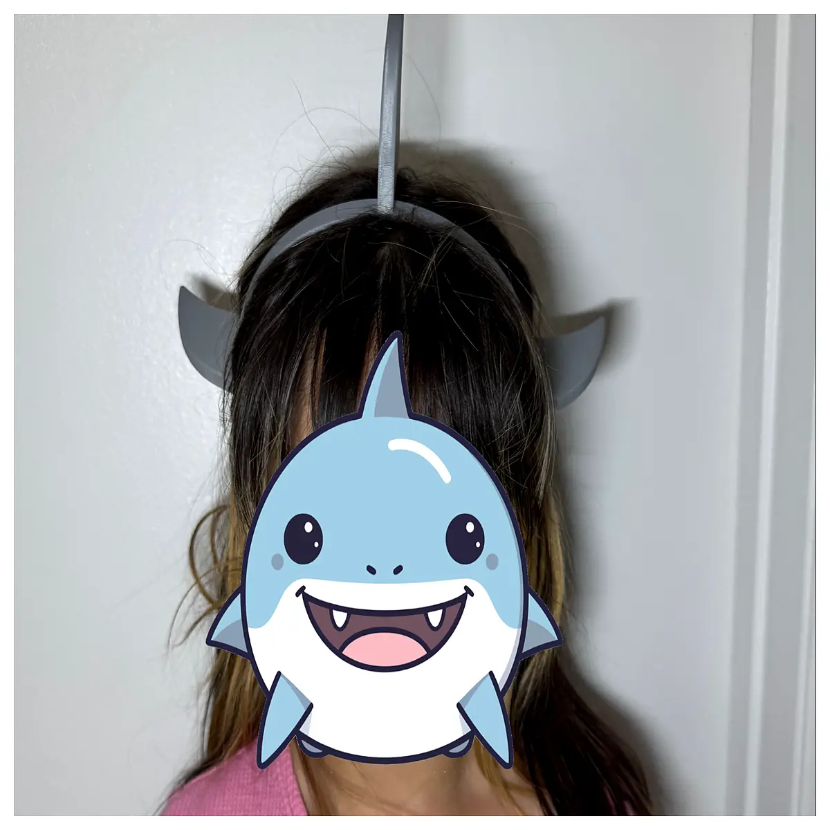Shark Fin Headband Swim Cap Diving Headwear Kids Adult Realistic Shark Head Swimming Accessories Pool Training Cap