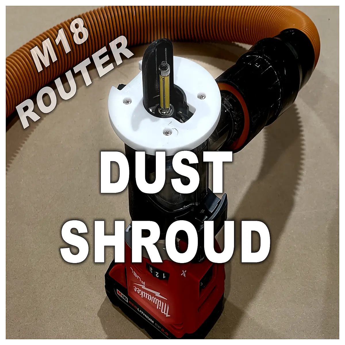 m18 router cover rotating protective case waterproof cover for m18 compact router protection