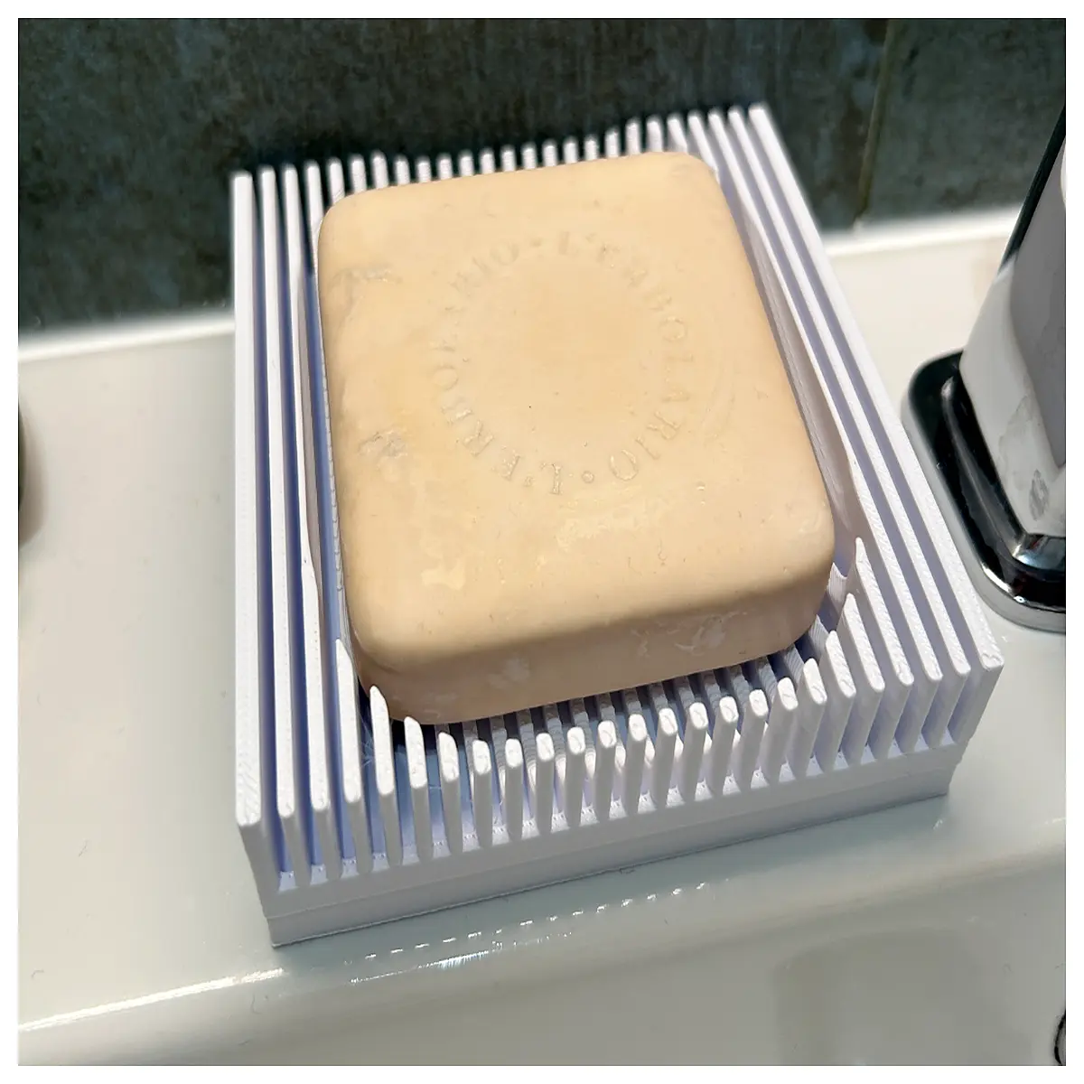 drainage soap dish holder rack bathroom counter organizer non slip silicone tray for bar soap