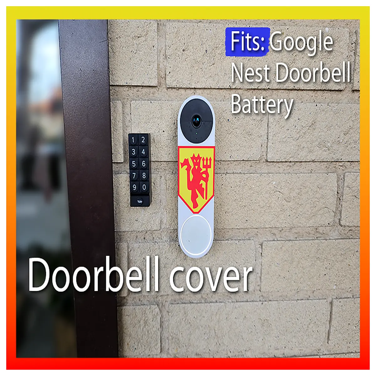 mu doorbell cover replacement silicone skin protective case for smart video camera housing