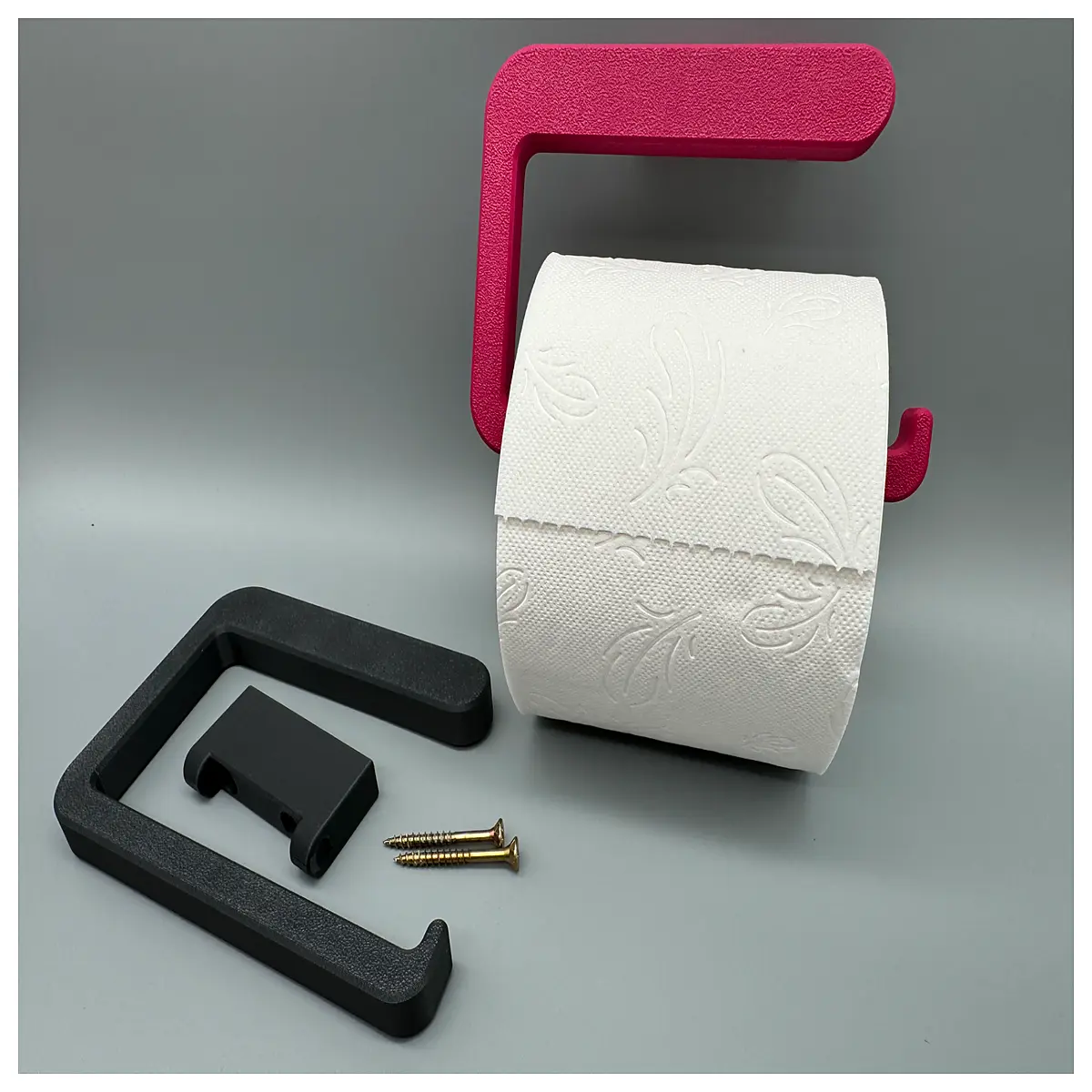 Toilet Paper Holder Creative Design Bathroom Kitchen Wall Mounted Paper Roll Holder Space Saving Tissue Dispenser