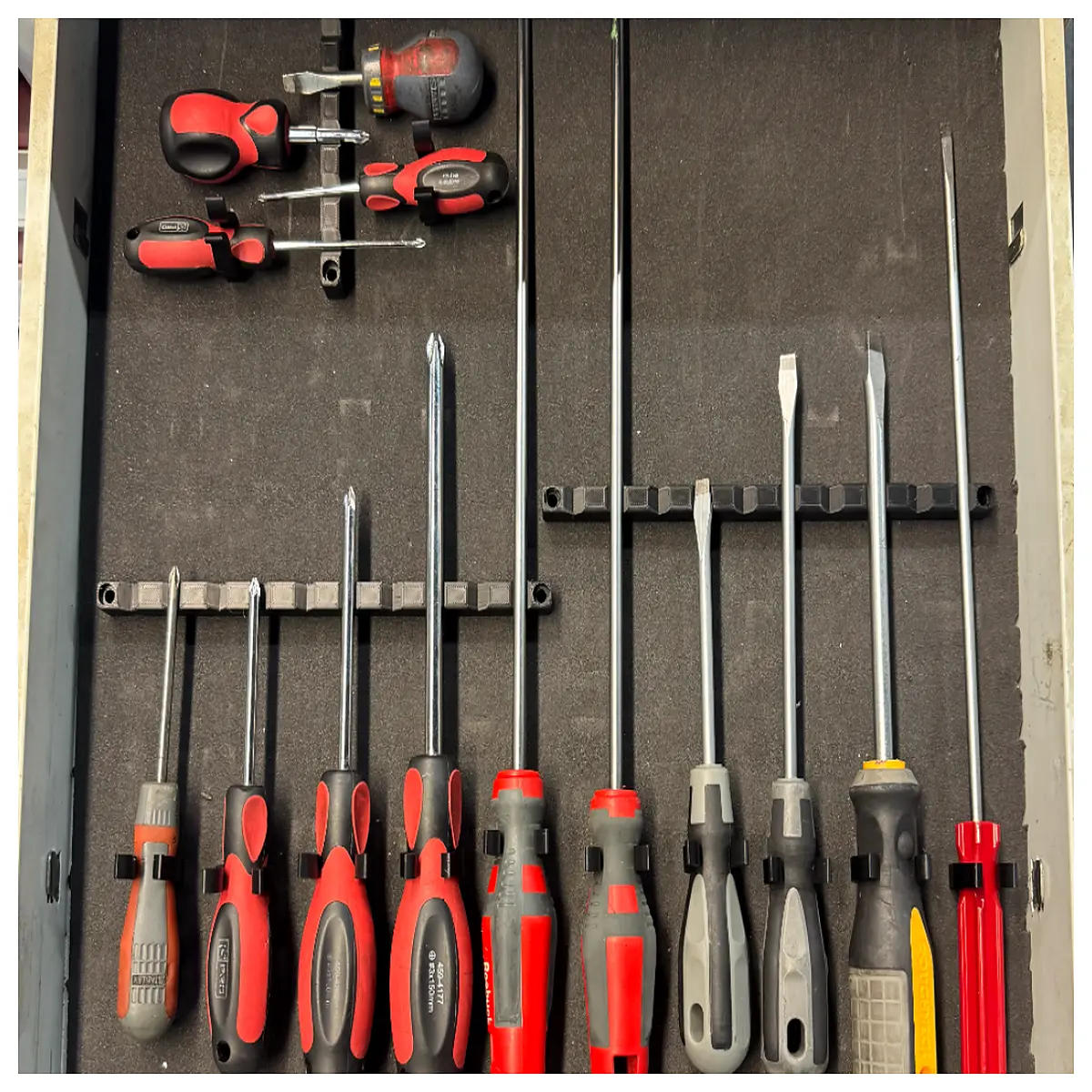 Screwdriver Holder Organizer Tool Rack Repair Tool Storage Box Screwdriver Organizer Fastening Tool Rack