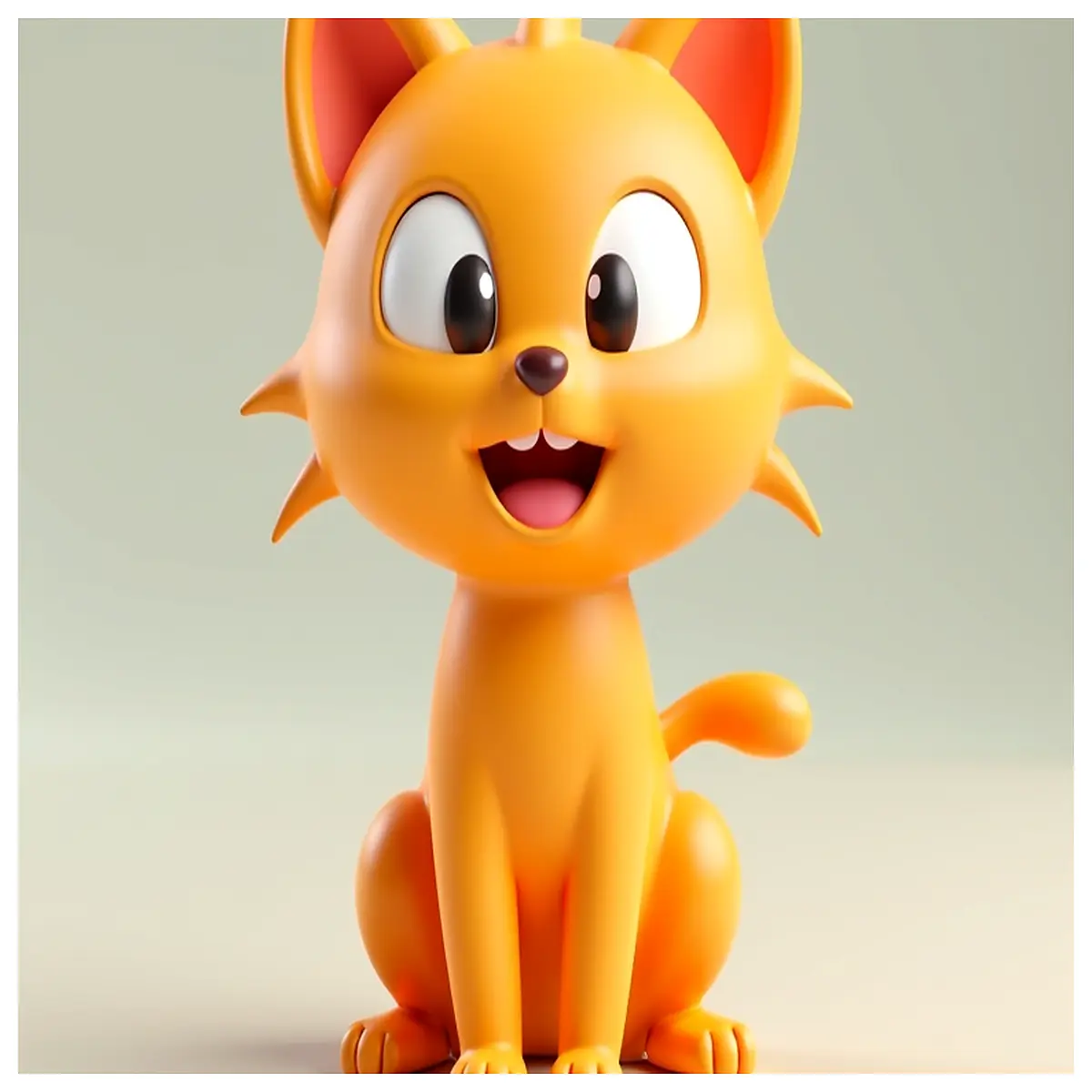 Cute Cat Statue Keychain Adorable Animal Figurine Keyring Decoration Cat Gift Pet Memorial Charm Lucky Amulet