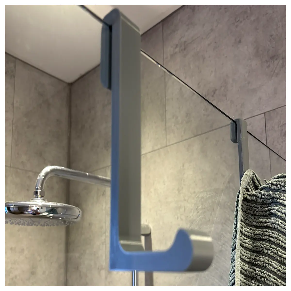 Shower Glass Hooks 8mm 15cm Drop Anti Slip Bathroom Wall Fixings Shower Accessories Anti Fog